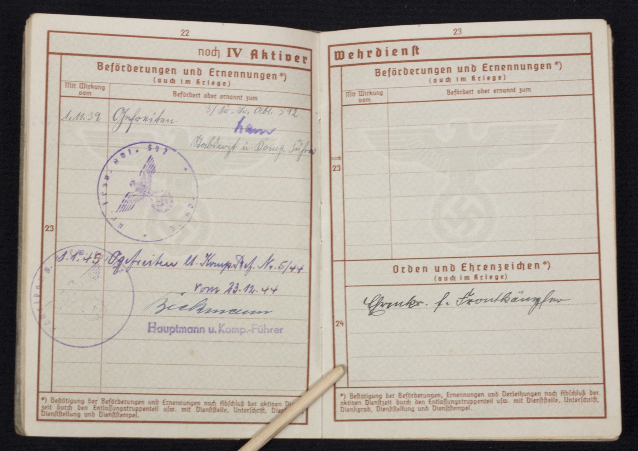 Luftwaffe (LW) Soldbuch + Wehrpass 1./L S.-Ers.-Abt.2 - Image 42