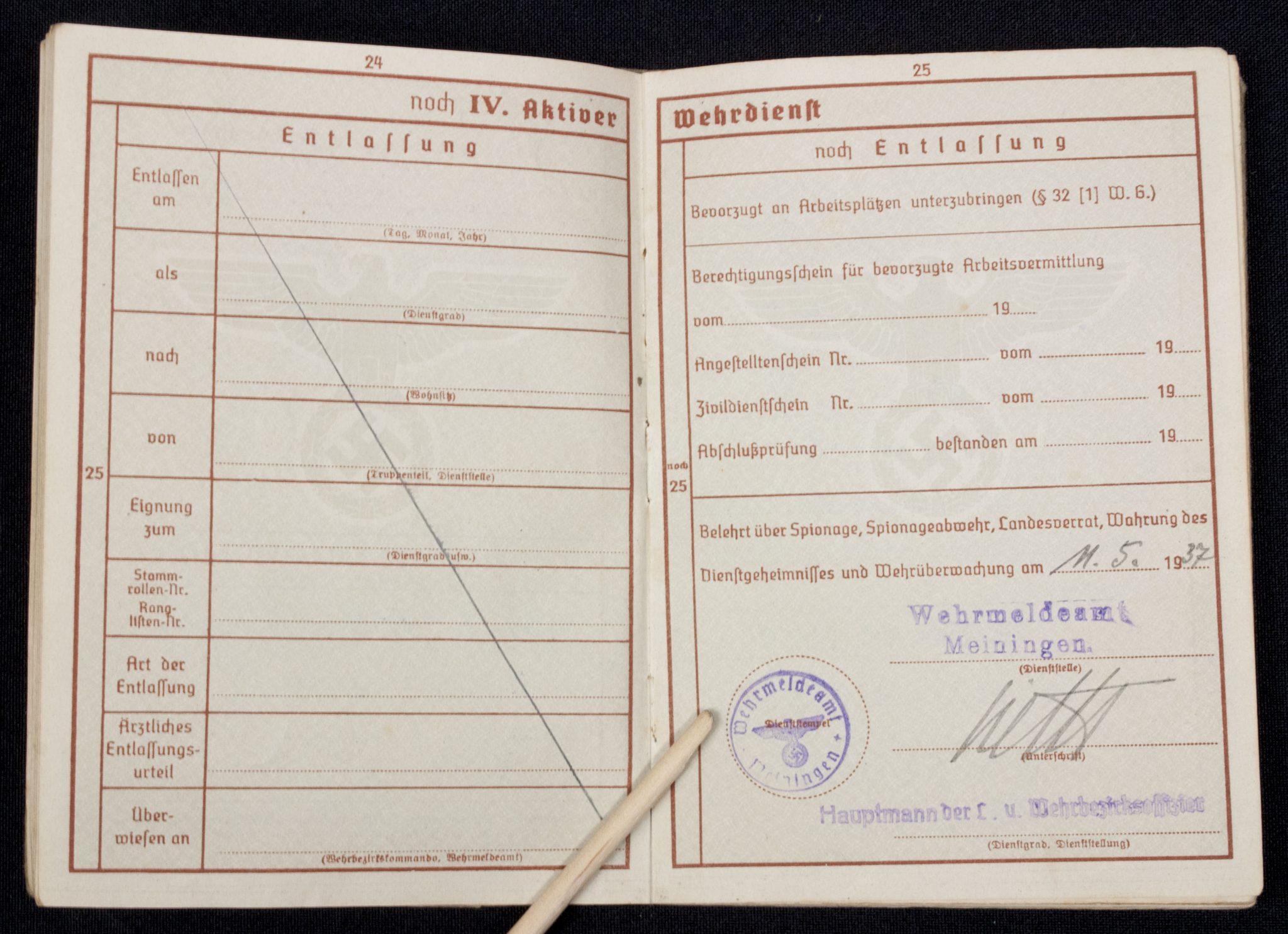 Luftwaffe (LW) Soldbuch + Wehrpass 1./L S.-Ers.-Abt.2 - Image 44