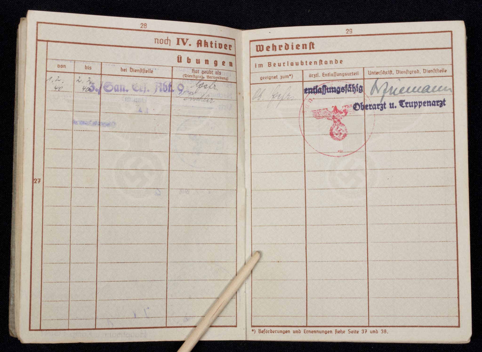 Luftwaffe (LW) Soldbuch + Wehrpass 1./L S.-Ers.-Abt.2 - Image 46