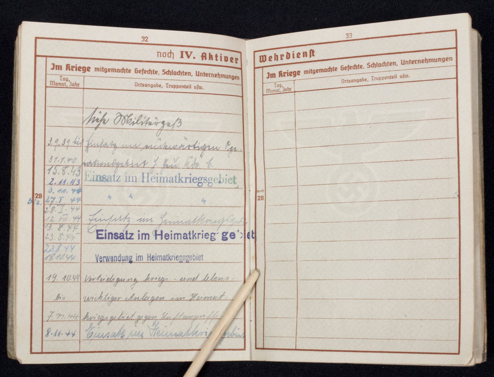 Luftwaffe (LW) Soldbuch + Wehrpass 1./L S.-Ers.-Abt.2 - Image 47