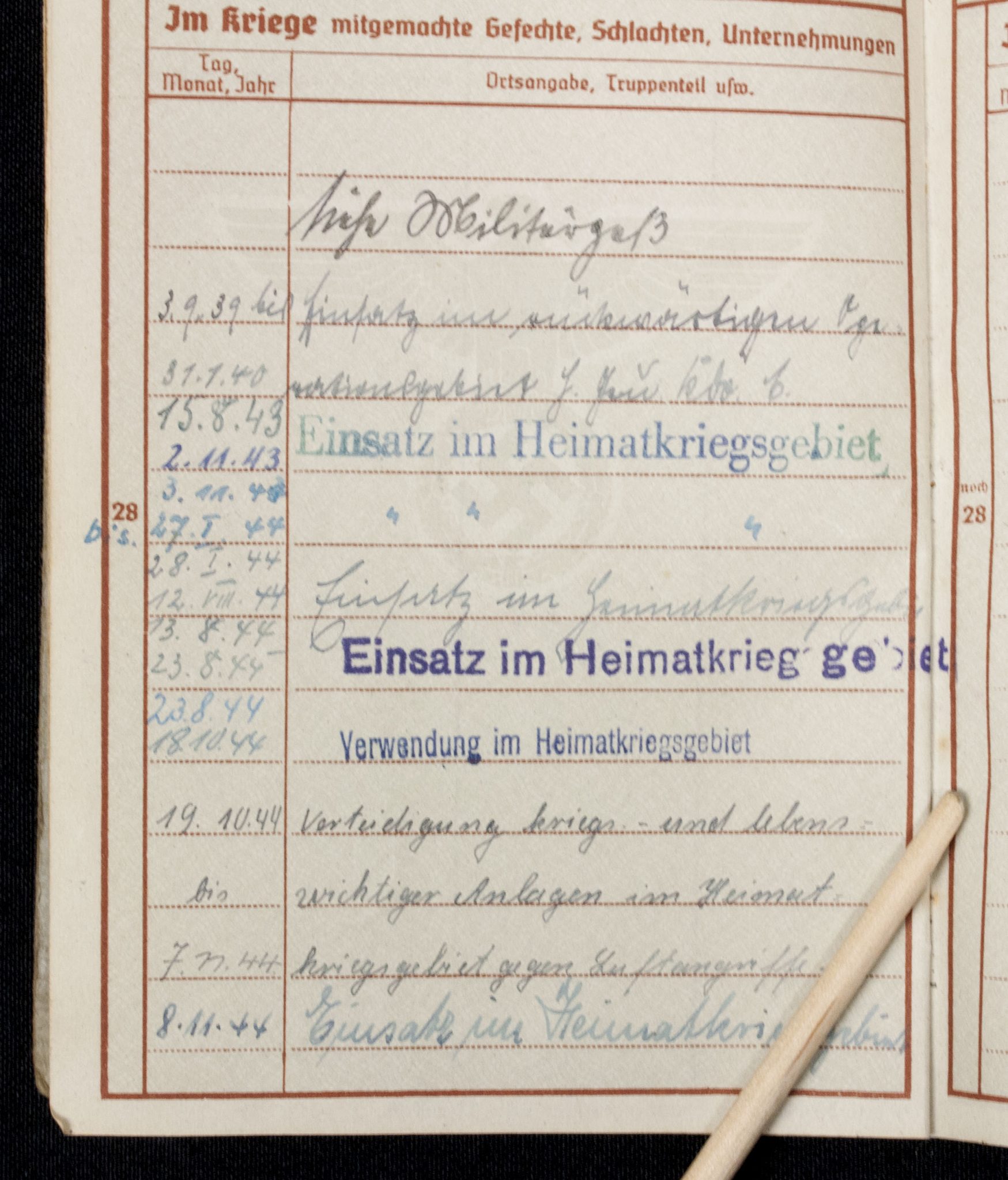 Luftwaffe (LW) Soldbuch + Wehrpass 1./L S.-Ers.-Abt.2 - Image 48