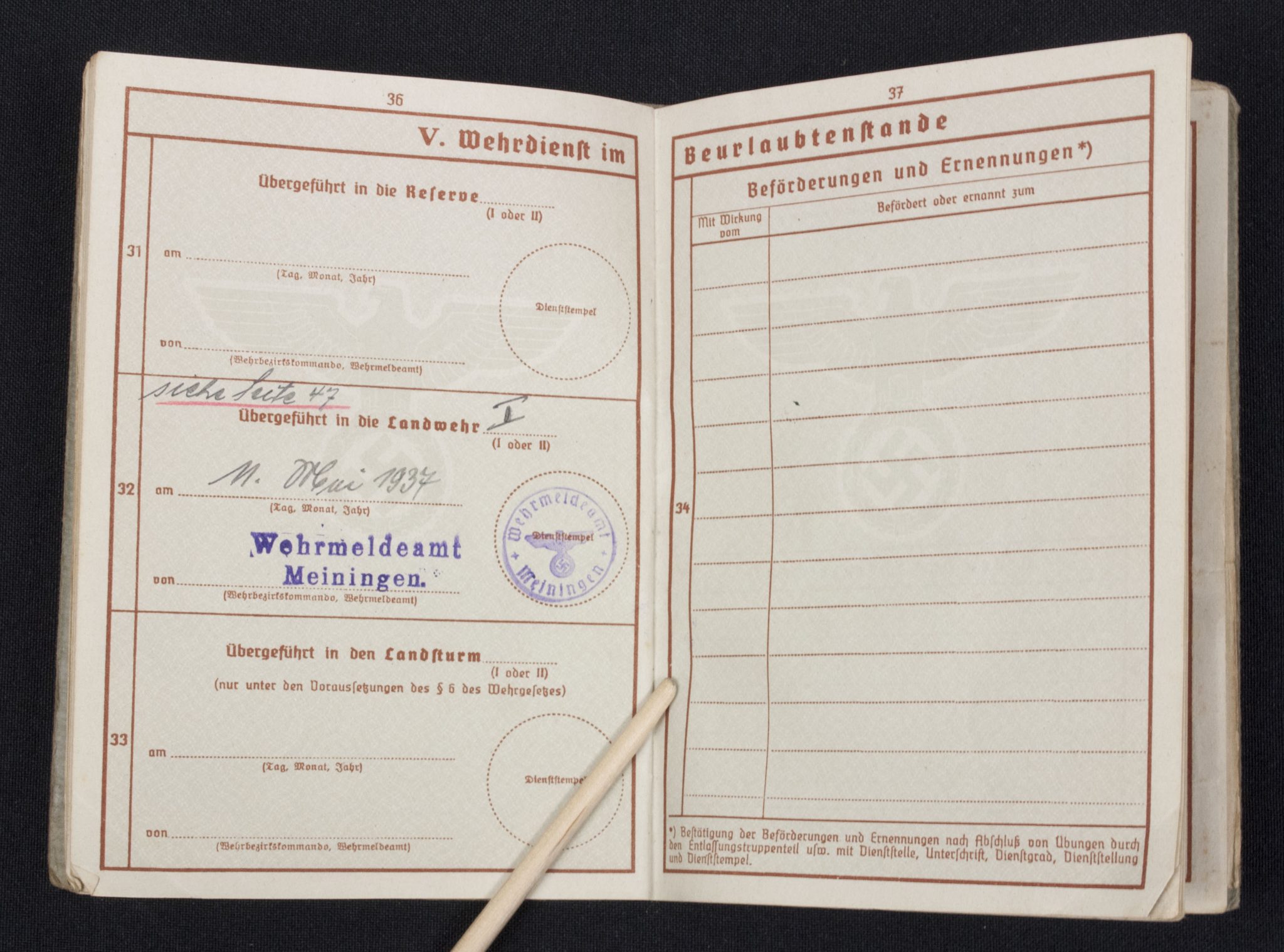 Luftwaffe (LW) Soldbuch + Wehrpass 1./L S.-Ers.-Abt.2 - Image 49