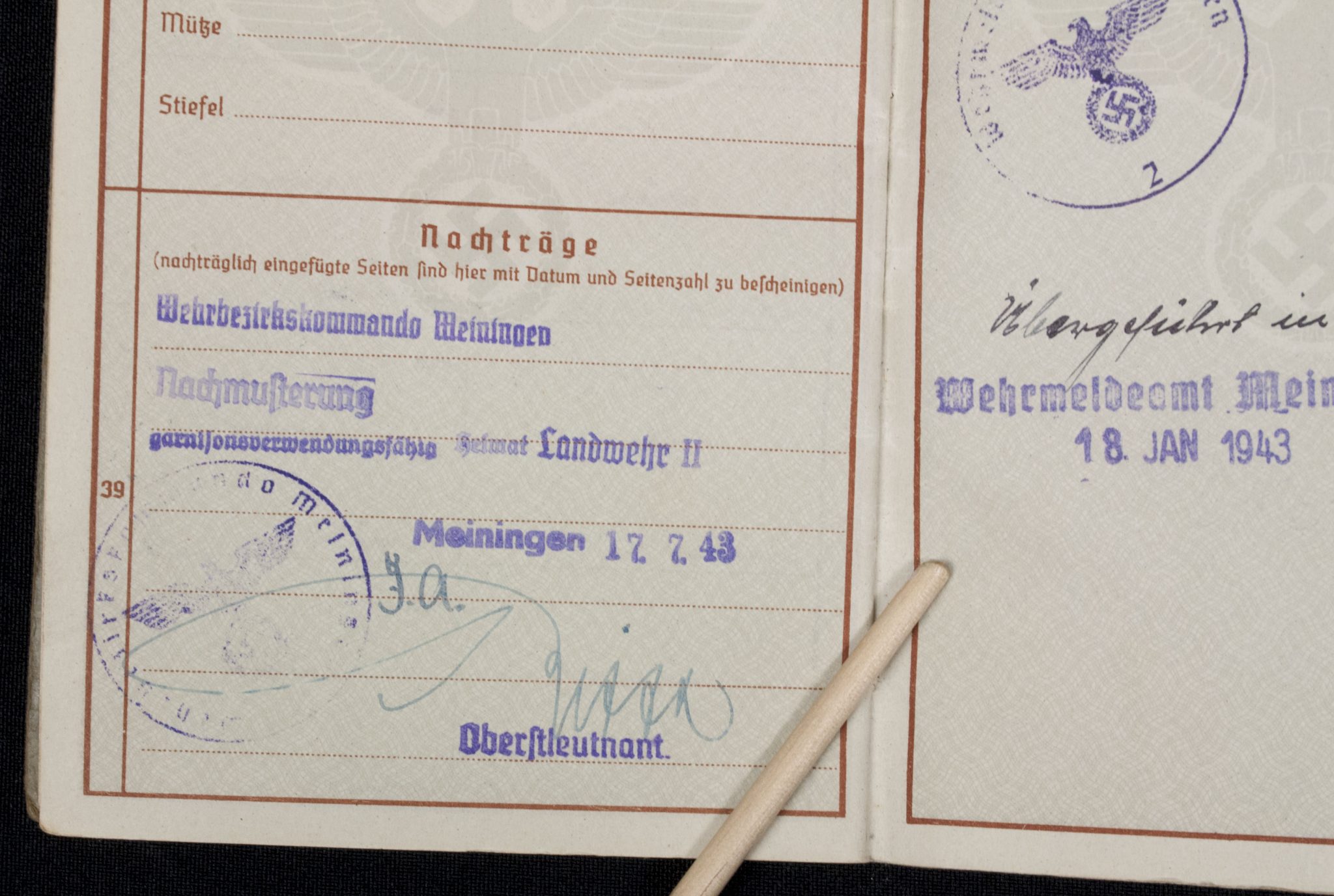 Luftwaffe (LW) Soldbuch + Wehrpass 1./L S.-Ers.-Abt.2 - Image 51