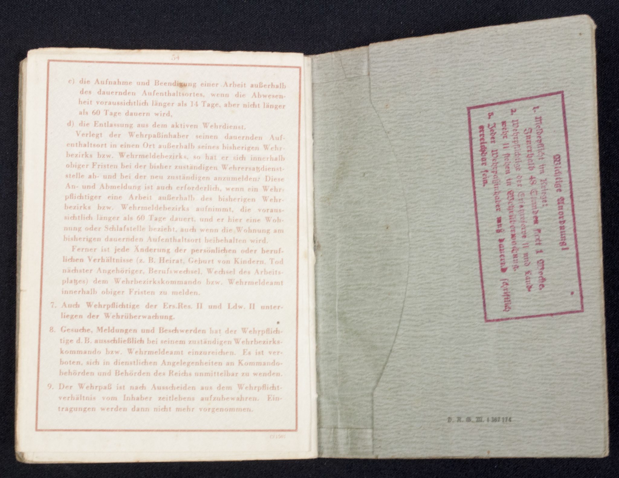 Luftwaffe (LW) Soldbuch + Wehrpass 1./L S.-Ers.-Abt.2 - Image 54