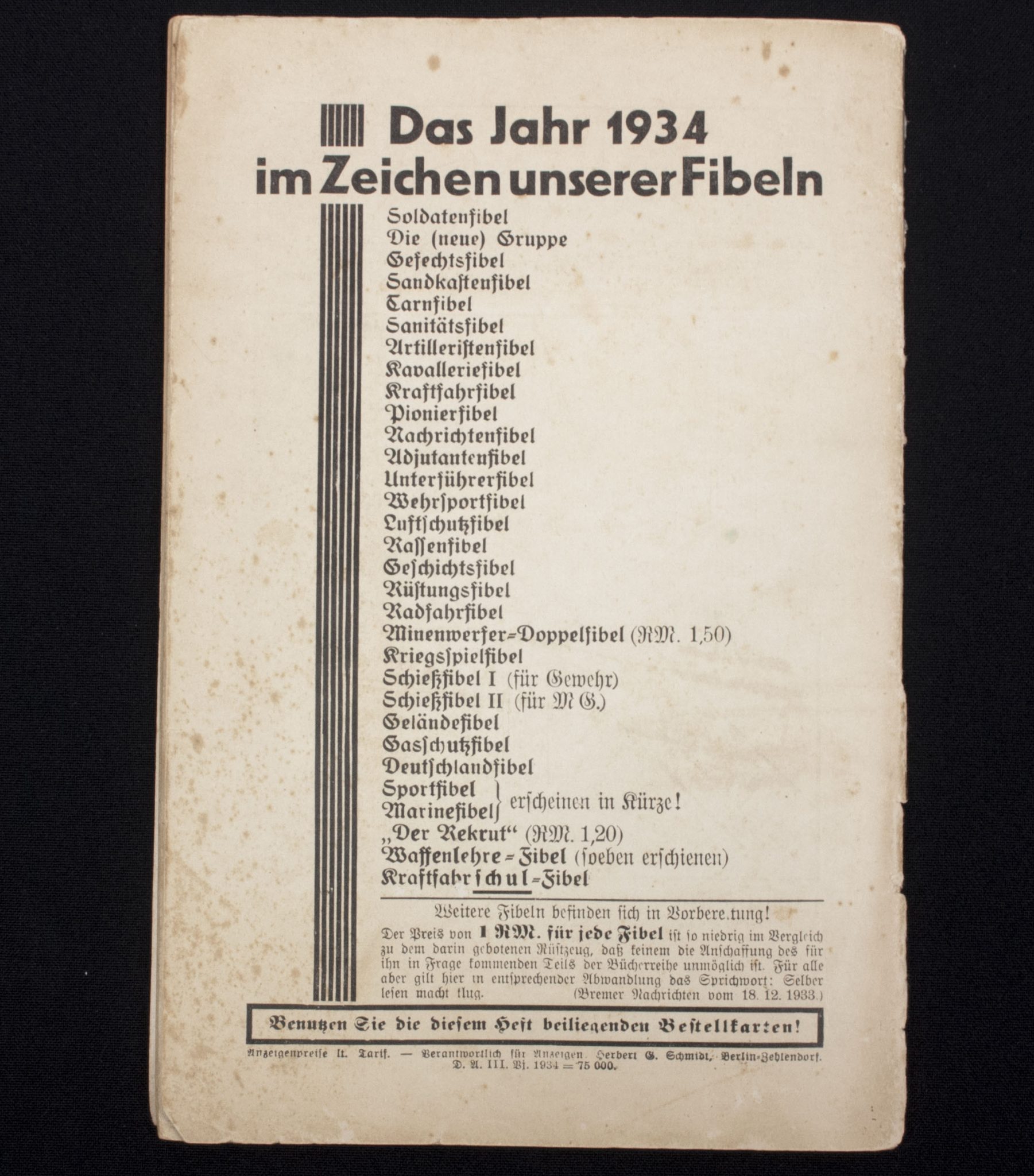 (Magazine) Kriegskunst in Wort und Bild - Albert Leo Schlageter