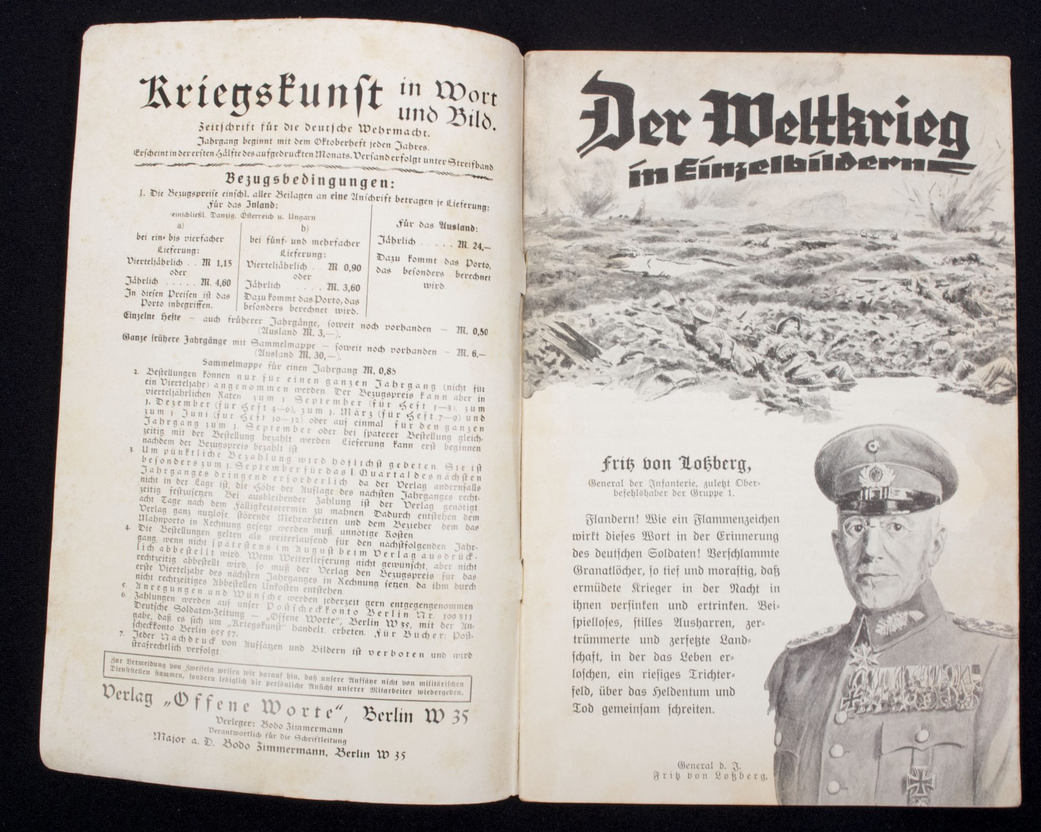 (Magazine) Kriegskunst in Wort und Bild – (Heft 1 – Oktober 1935) (2) (Magazine) Kriegskunst in Wort und Bild - (Heft 1 - Oktober 1935)