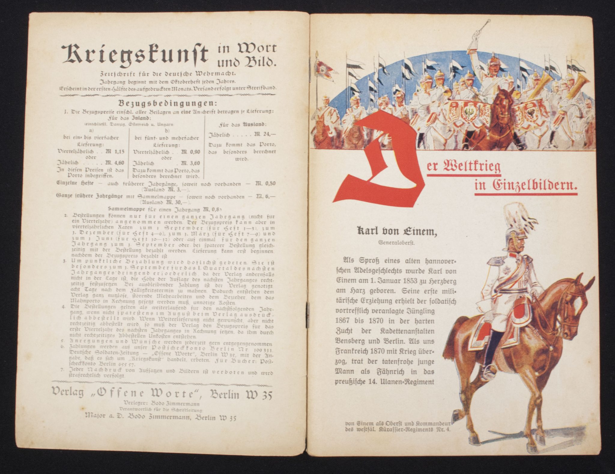 (Magazine) Kriegskunst in Wort und Bild – (Heft 4 Januar 1935) (2)