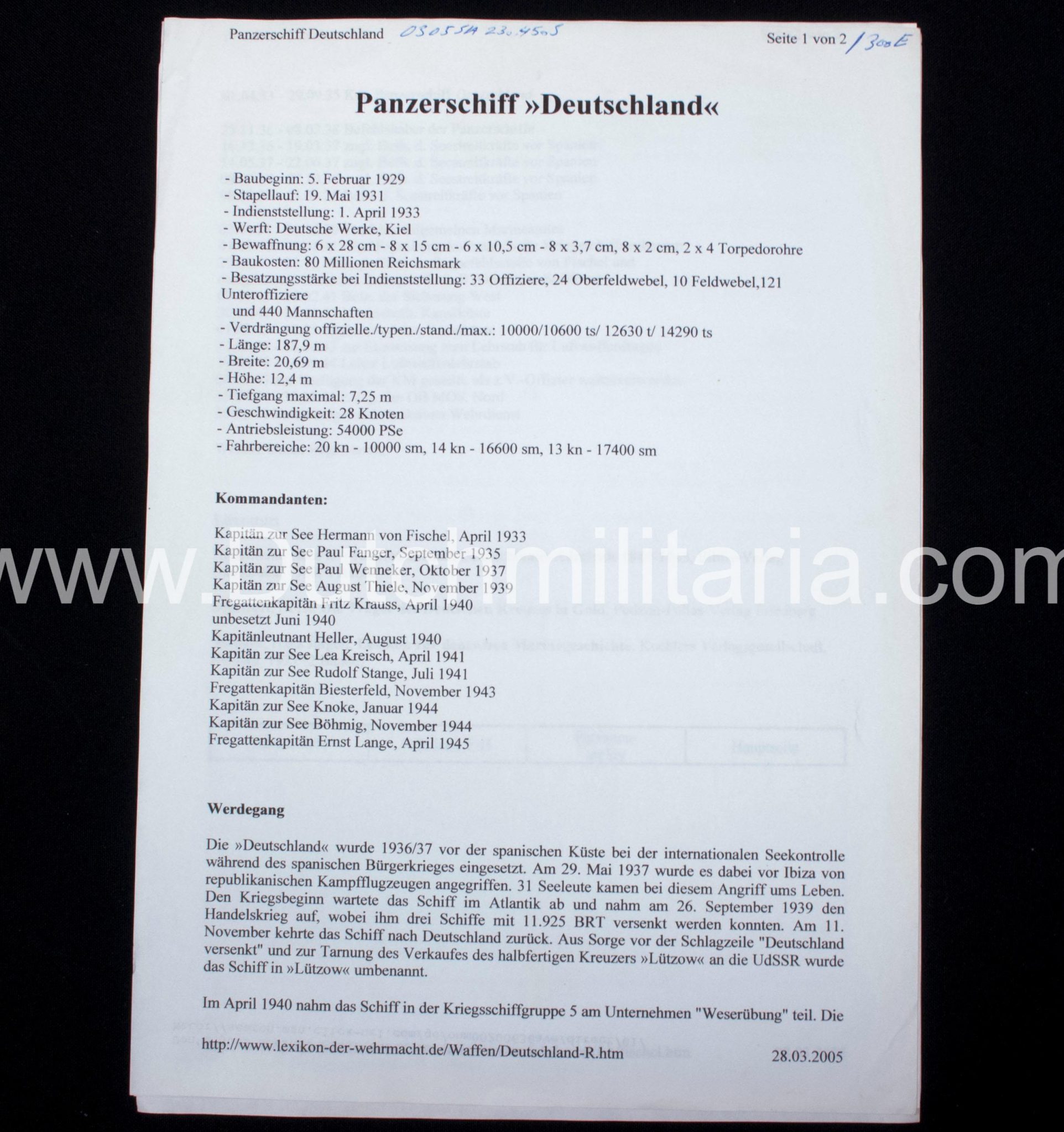 (Photoalbum) Panzerschiff "Deutschland" with pivat photo's of Hitler - Image 60