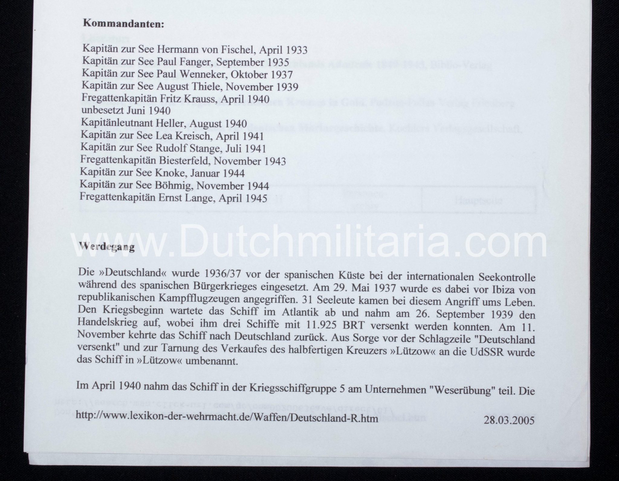 (Photoalbum) Panzerschiff "Deutschland" with pivat photo's of Hitler - Image 62