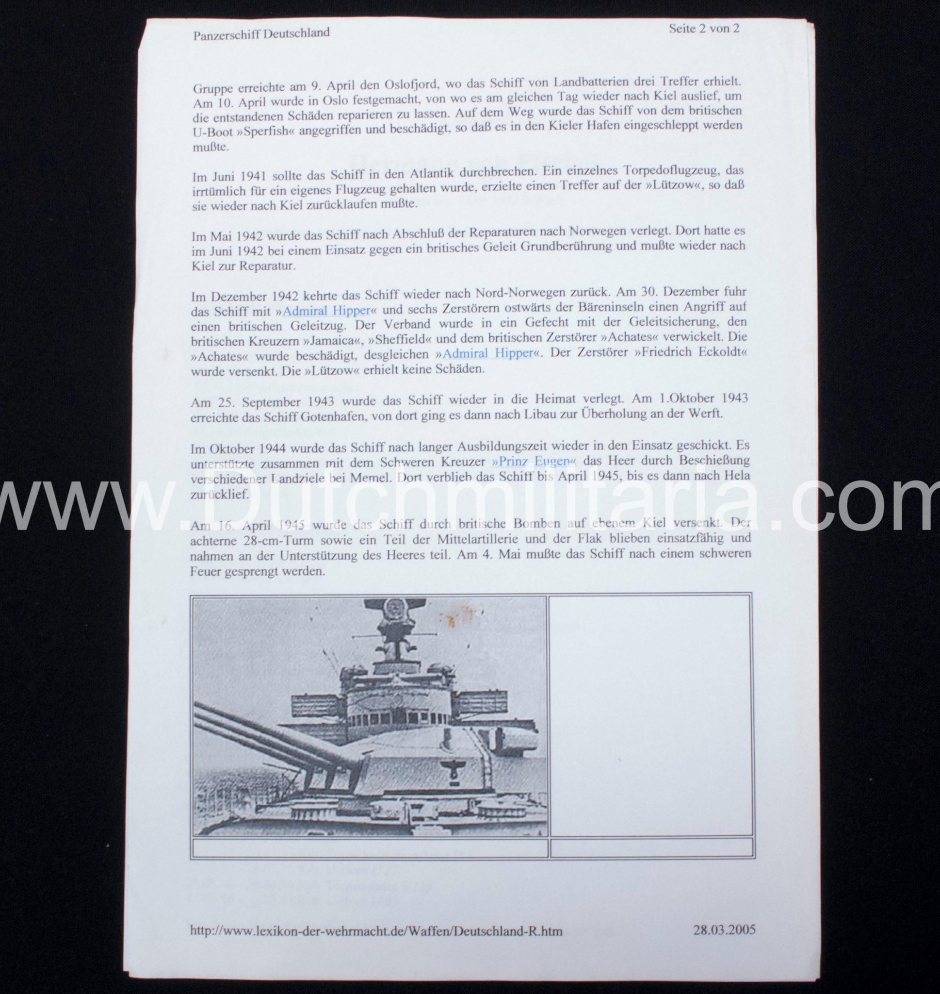 (Photoalbum) Panzerschiff "Deutschland" with pivat photo's of Hitler - Image 66