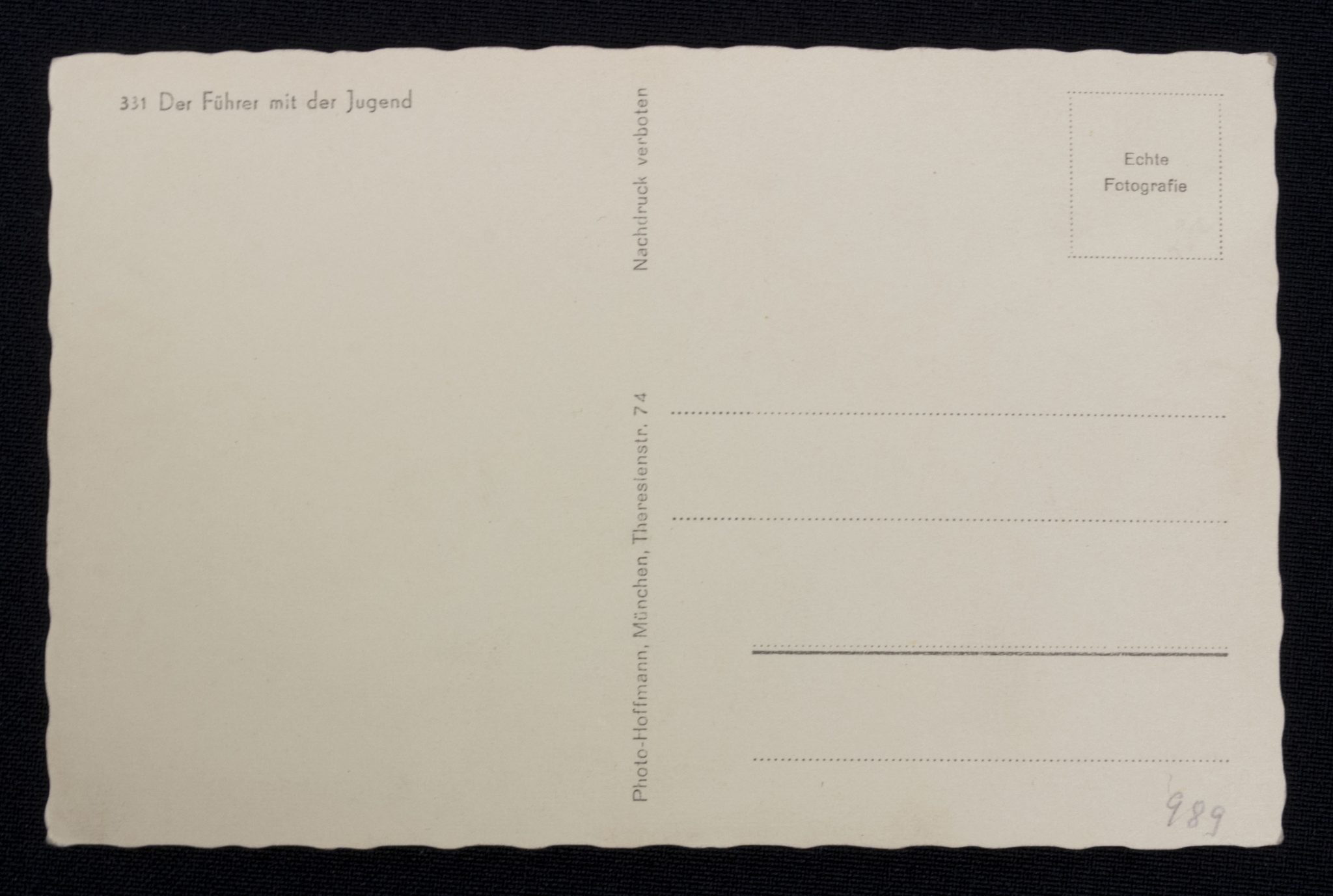 (Postcard) Hitler - Der Führer mit der Jugend