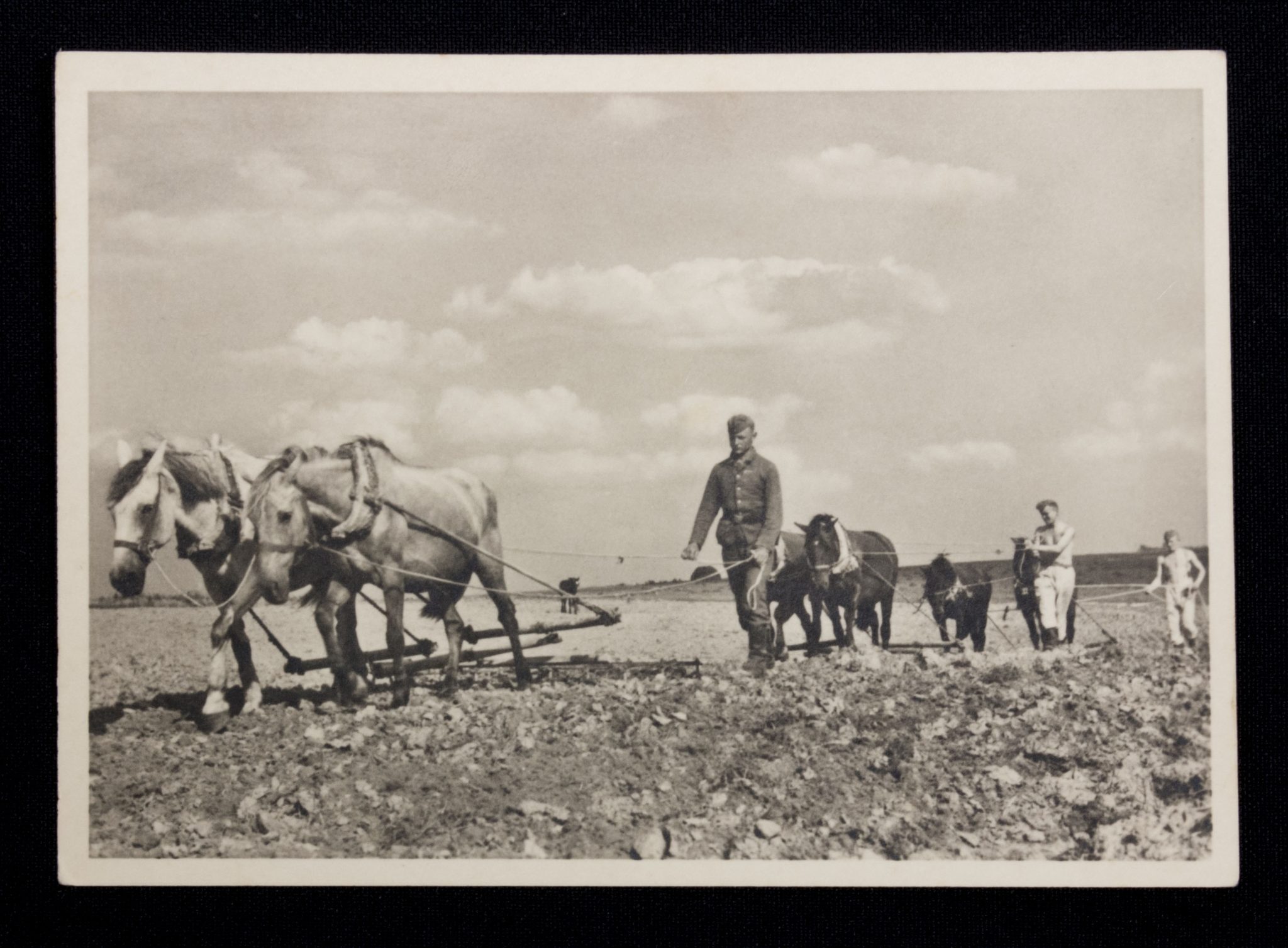 (Postcard) Waffen-SS Bei friedlicher Arbeit (2)
