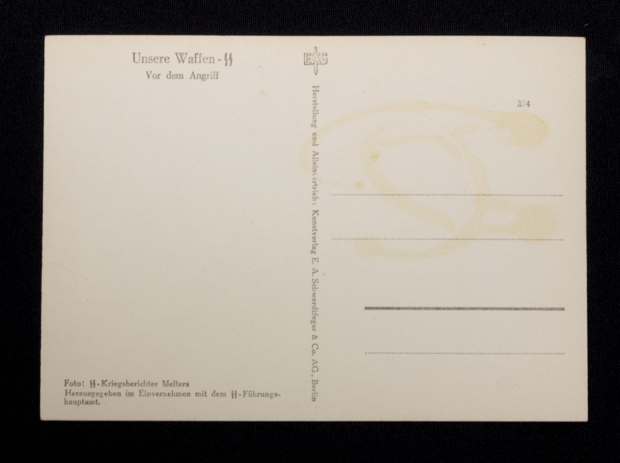 (Postcard) Waffen-SS vor dem Angriff (6)