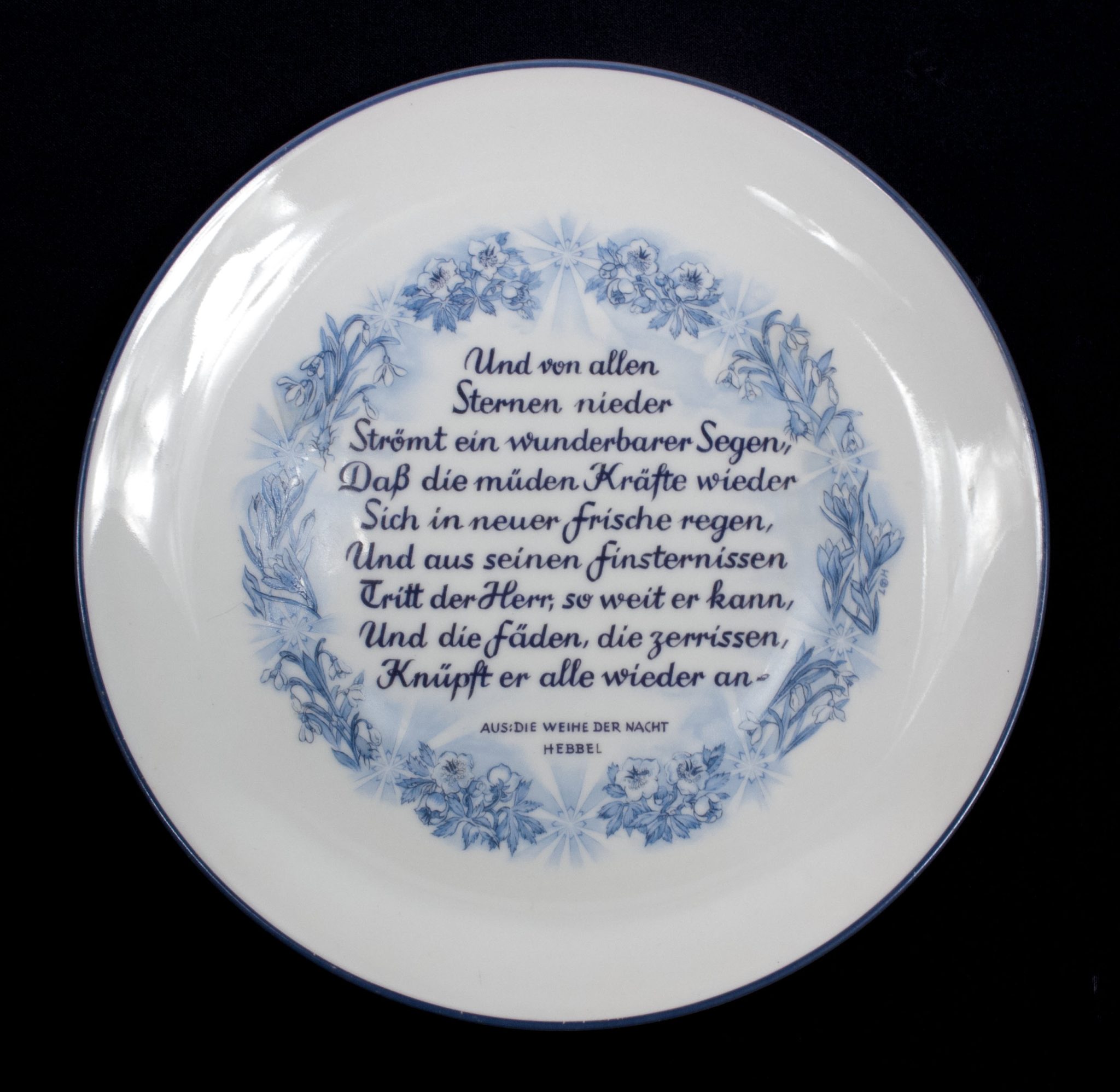 SS-Porzellanmanufaktur Allach Teller Julfest 1944