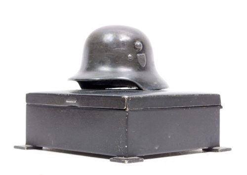 Small Stahlhelm metallic box