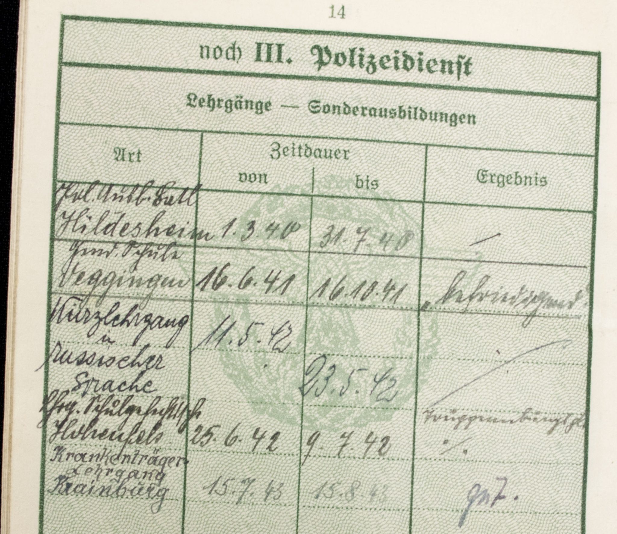 WWII German Polizei Soldbuch/Dienstpass/Dienstausweis group - Image 24