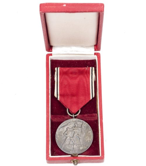 Anschluss medaille + etui Austria annexation medal + case (1938)