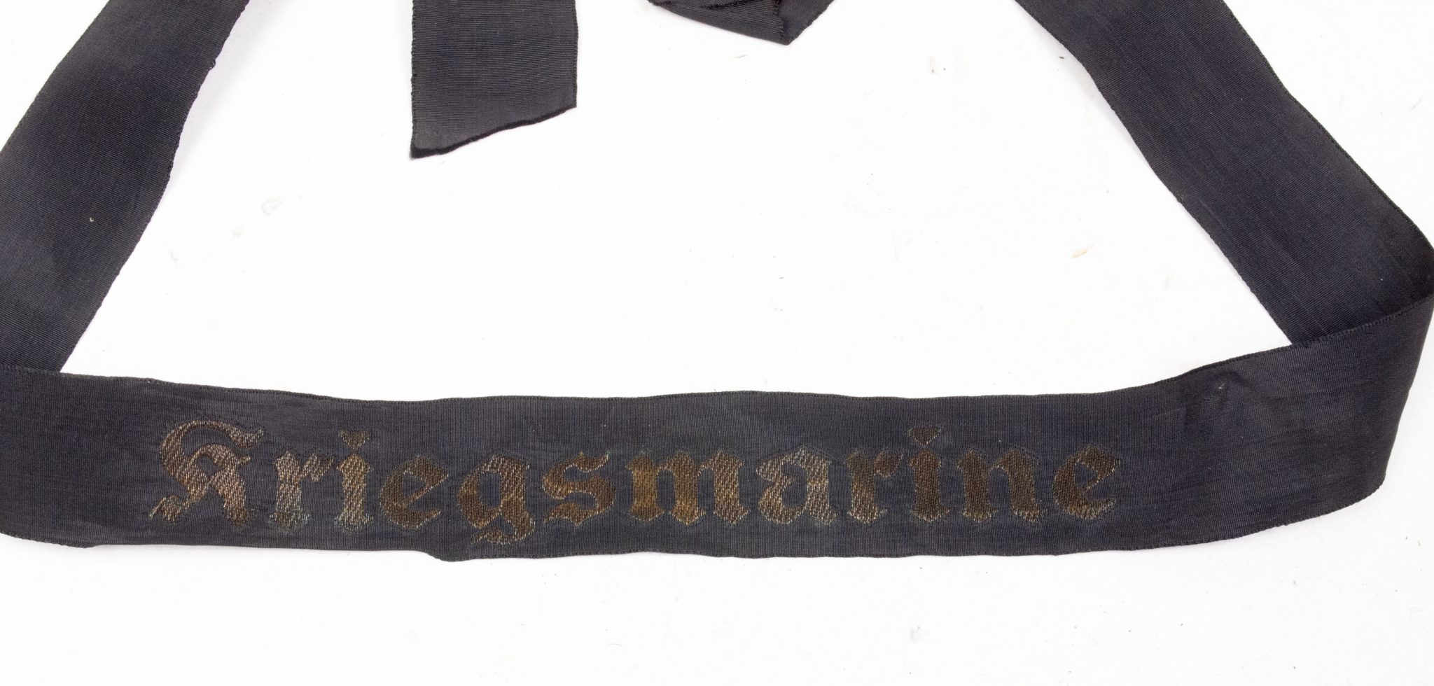 Kriegsmarine (KM) Cap Tally (2) Kriegsmarine (KM) Cap Tally