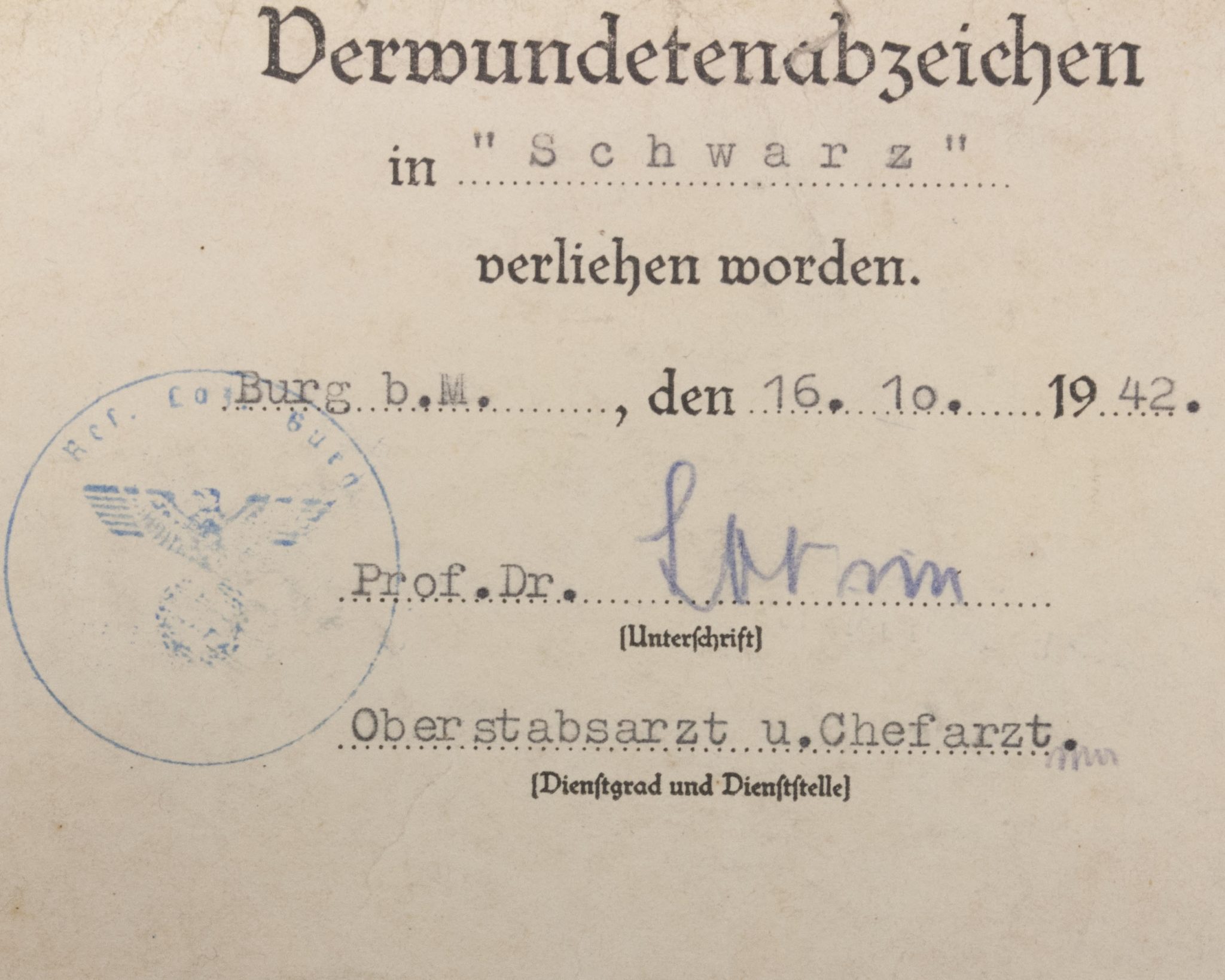 Citations Ek2 + VWA black, signed "Der Divisionskommandeur SS-Totenkopf Division" - Image 13