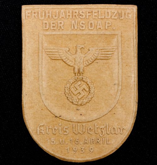 Frühjahrsfeldzug der NSDAP Kreis Wetzlar 15.u.16. April 1939 - rare