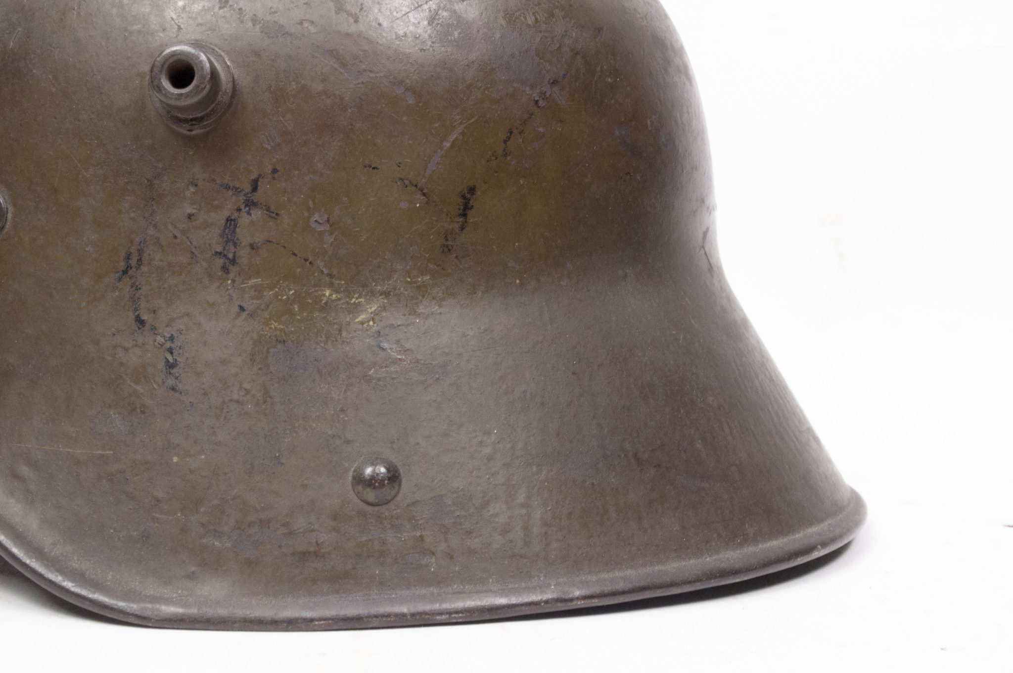German helmet M16 named and with liner and chinstrap - Image 10