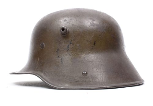 German helmet M16 named and with liner and chinstrap