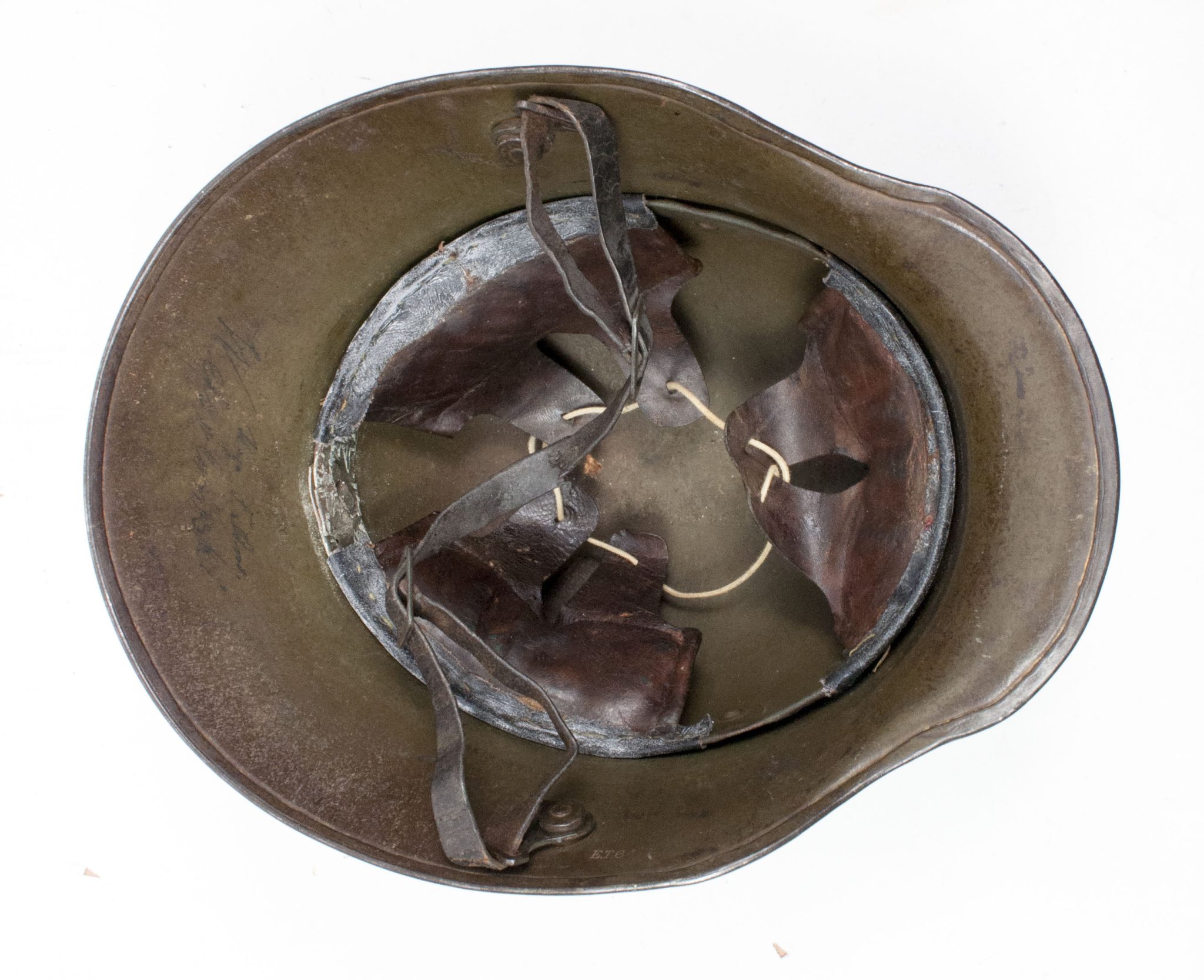 German helmet M16 named and with liner and chinstrap - Image 31