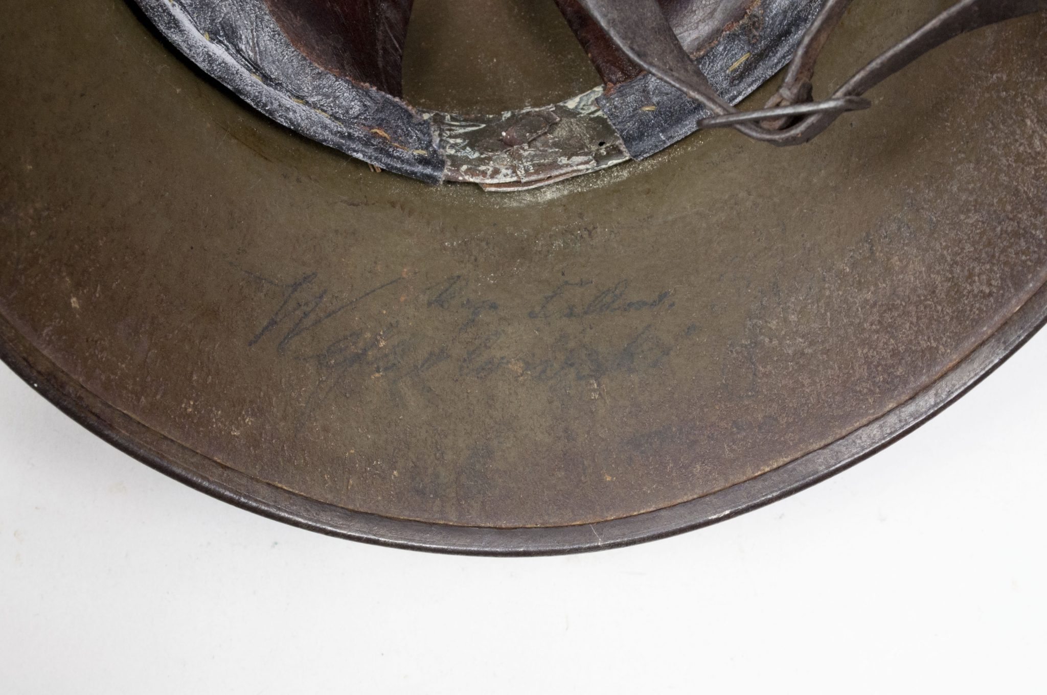 German helmet M16 named and with liner and chinstrap - Image 48