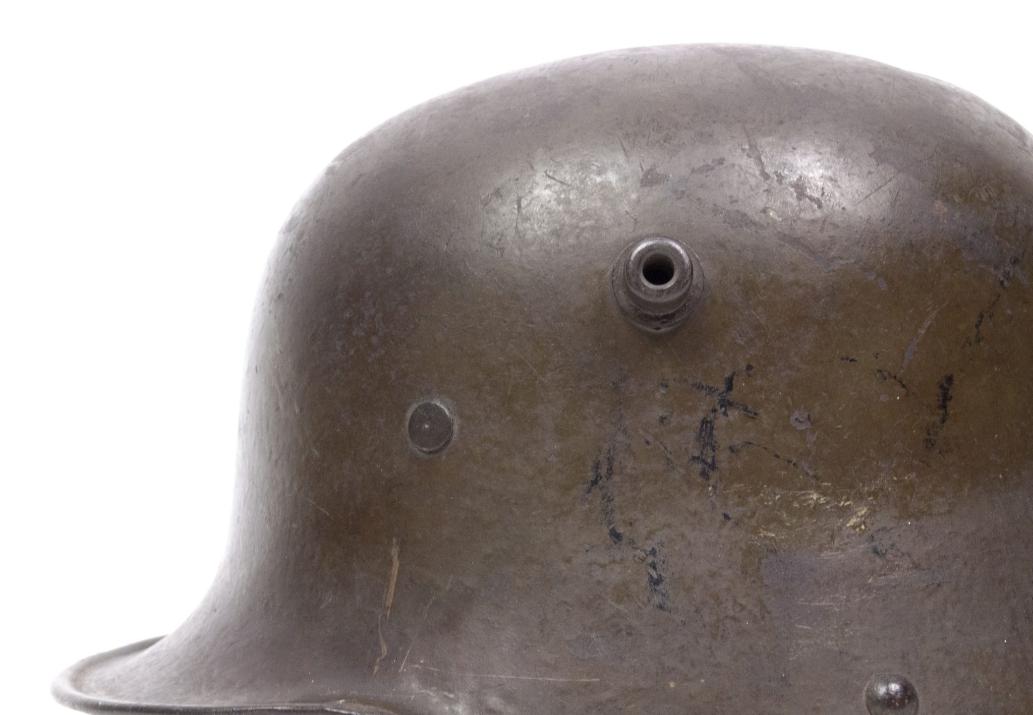 German helmet M16 named and with liner and chinstrap - Image 4