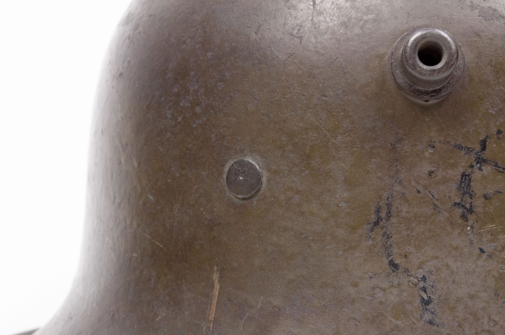 German helmet M16 named and with liner and chinstrap - Image 5