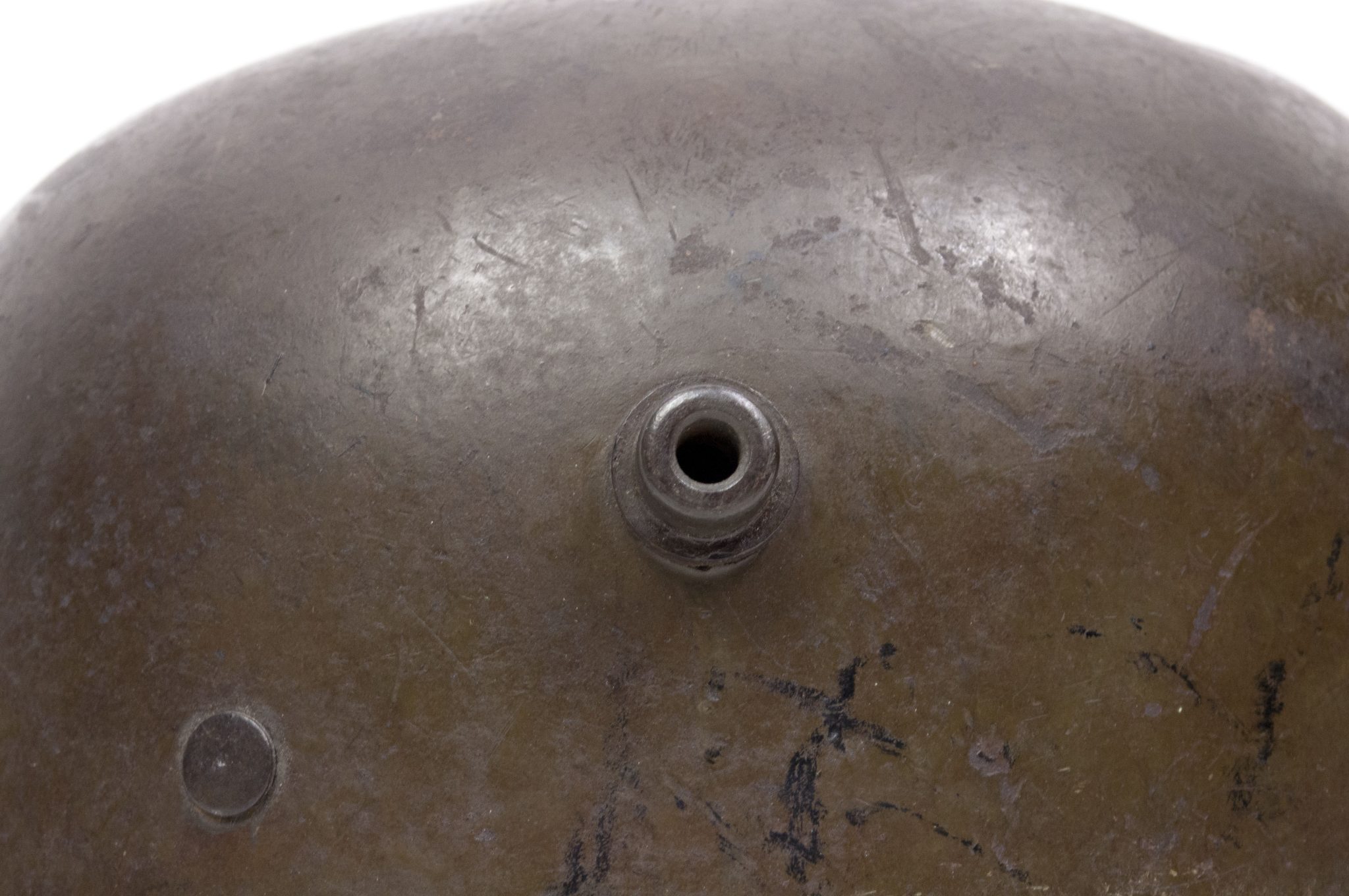German helmet M16 named and with liner and chinstrap - Image 6