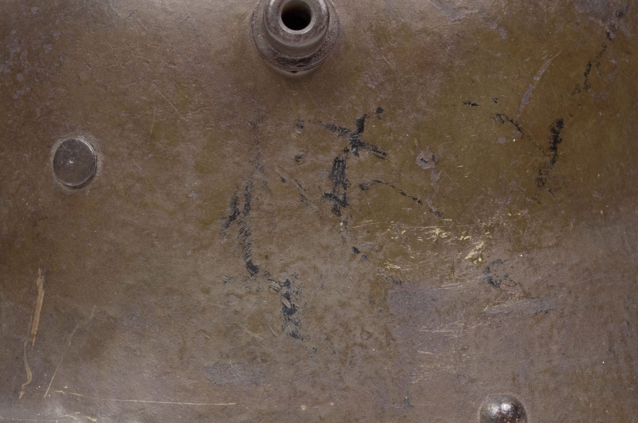 German helmet M16 named and with liner and chinstrap - Image 7