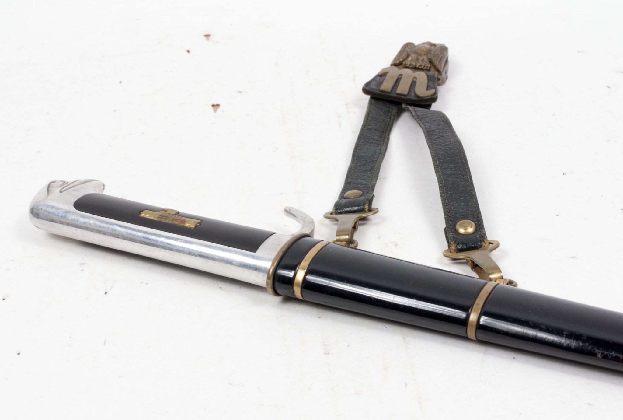 (Italy) MVSN Officers Dagger Model 1939 with leather hanger - Image 24