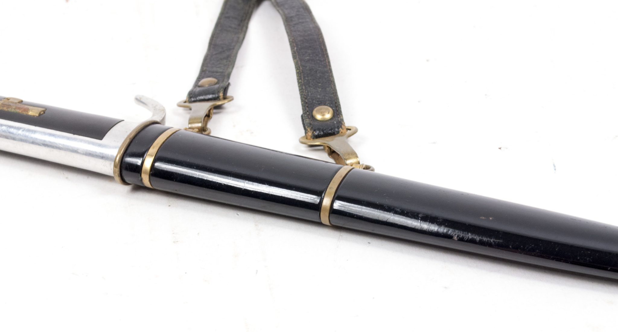 (Italy) MVSN Officers Dagger Model 1939 with leather hanger - Image 25