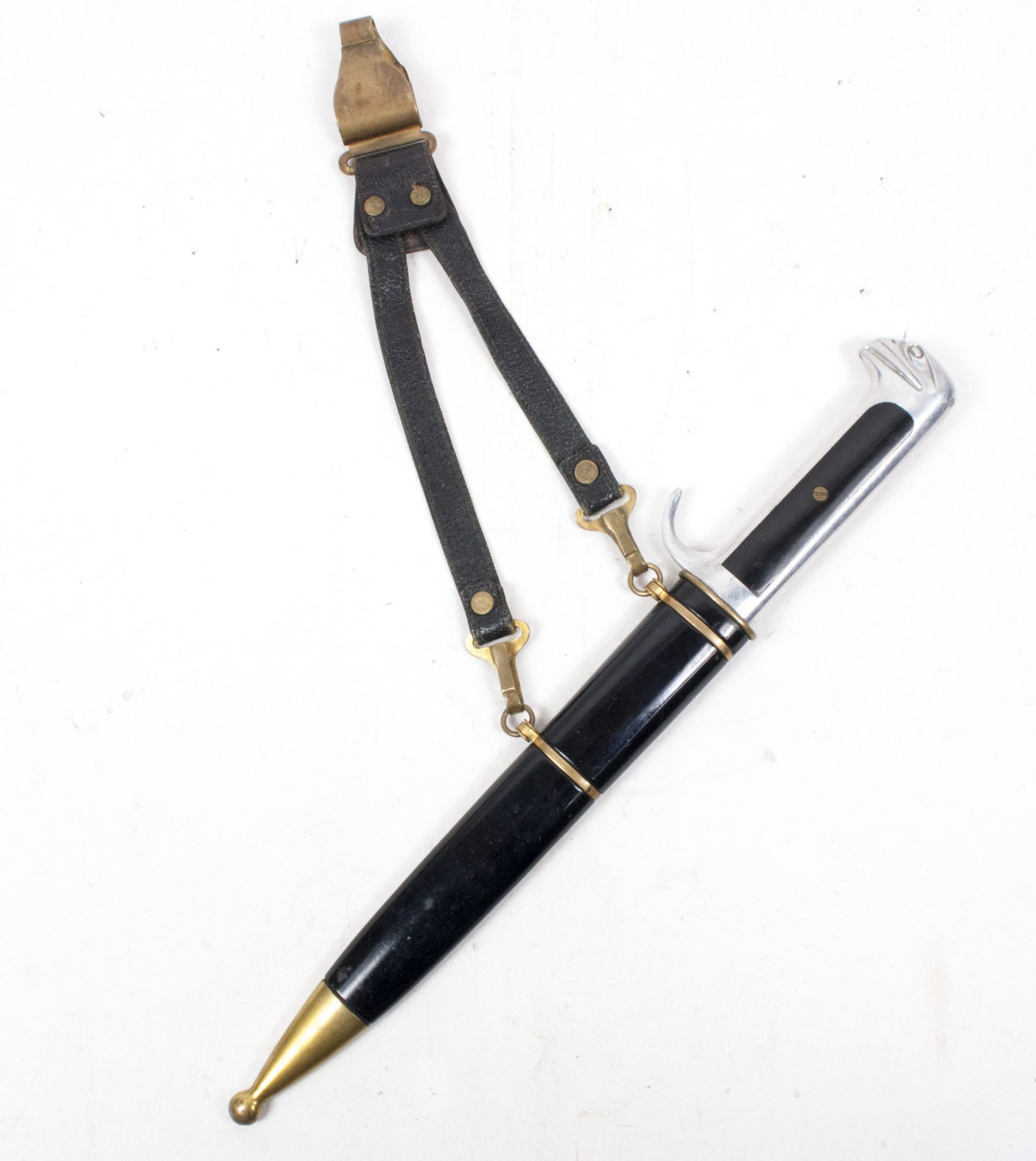 (Italy) MVSN Officers Dagger Model 1939 with leather hanger - Image 27