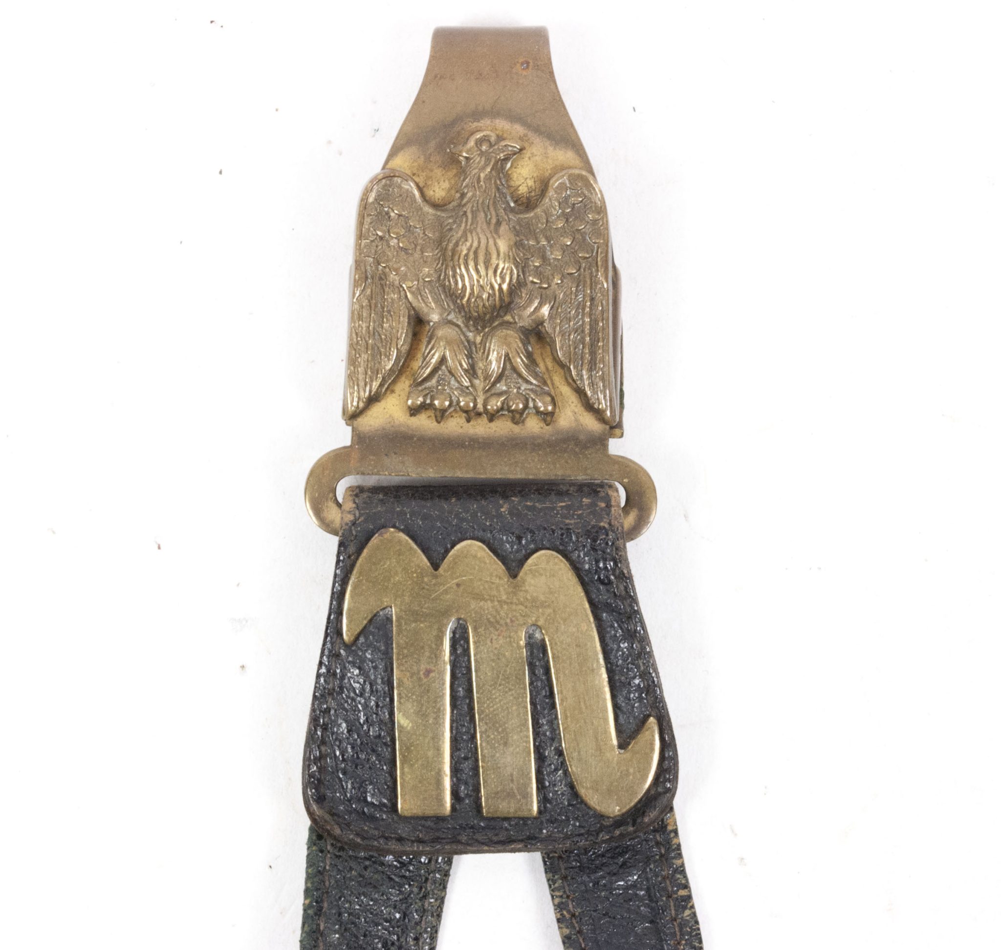 (Italy) MVSN Officers Dagger Model 1939 with leather hanger - Image 3