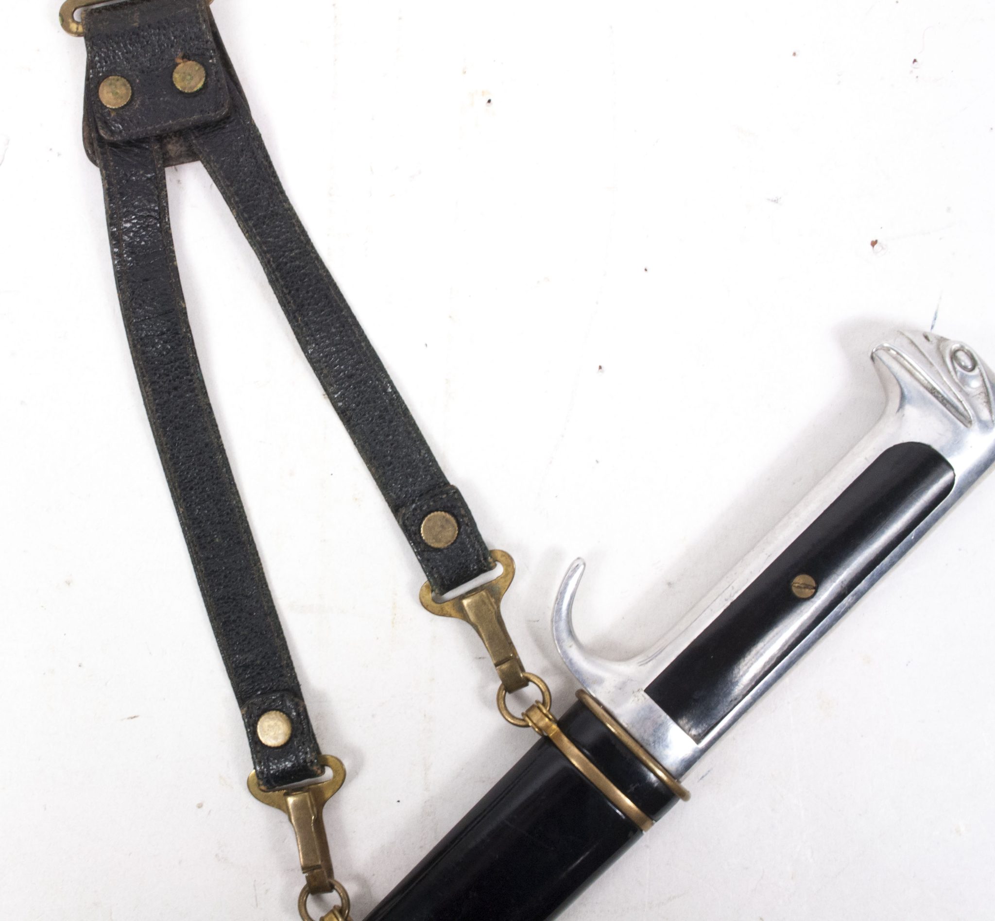 (Italy) MVSN Officers Dagger Model 1939 with leather hanger - Image 30