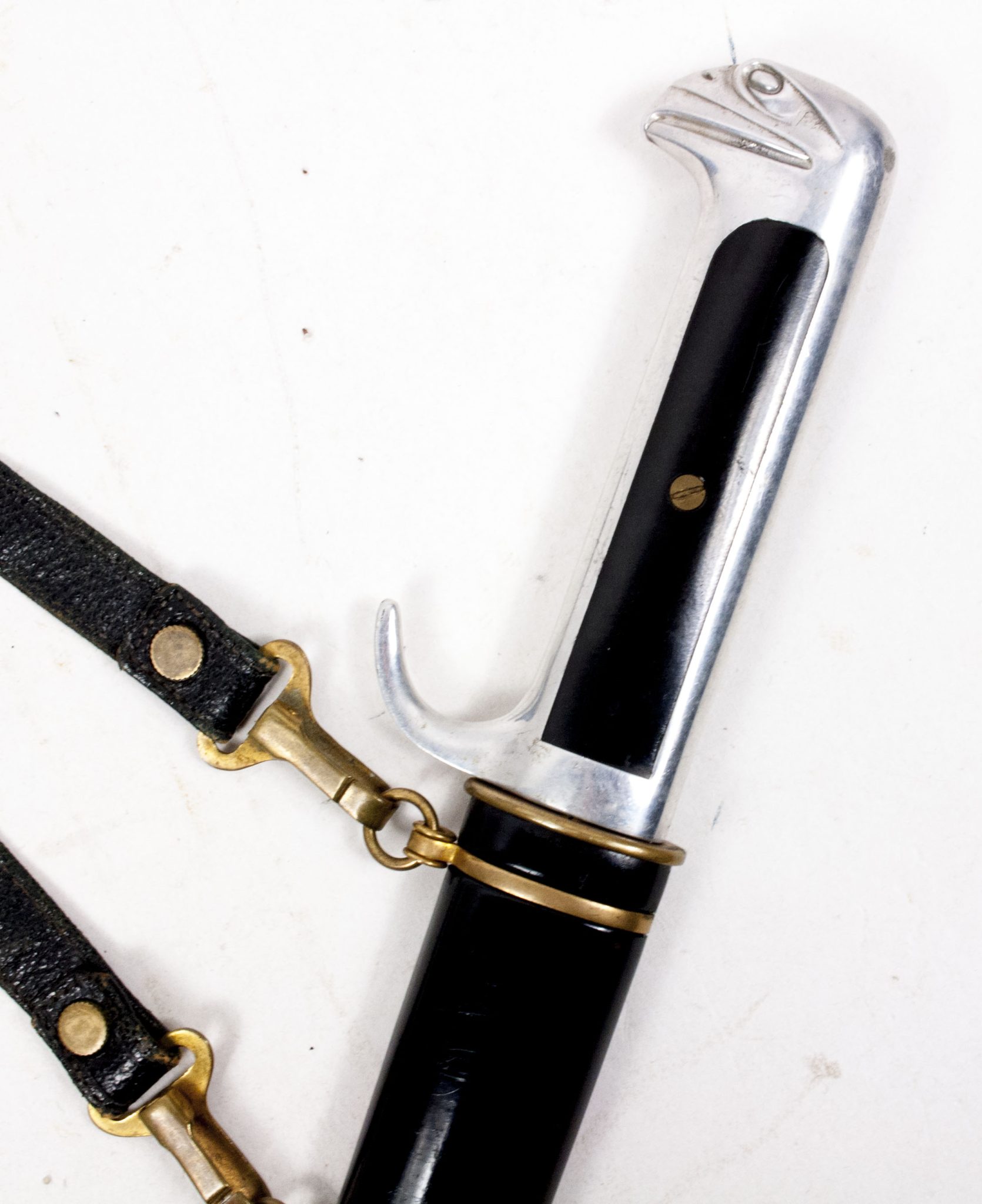 (Italy) MVSN Officers Dagger Model 1939 with leather hanger - Image 31