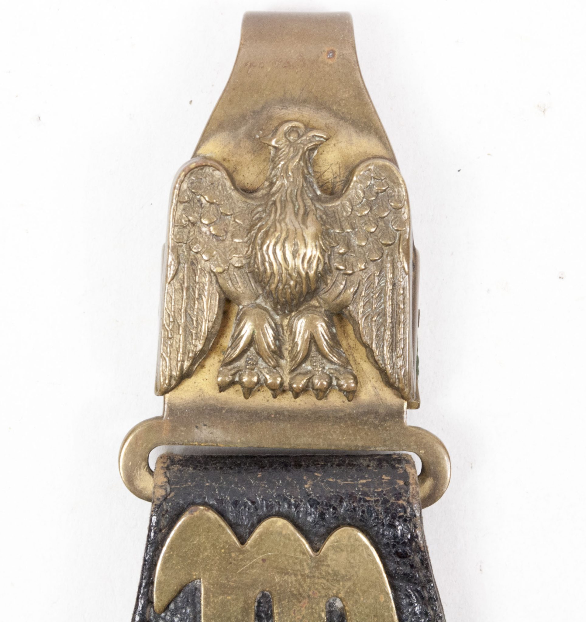 (Italy) MVSN Officers Dagger Model 1939 with leather hanger - Image 4