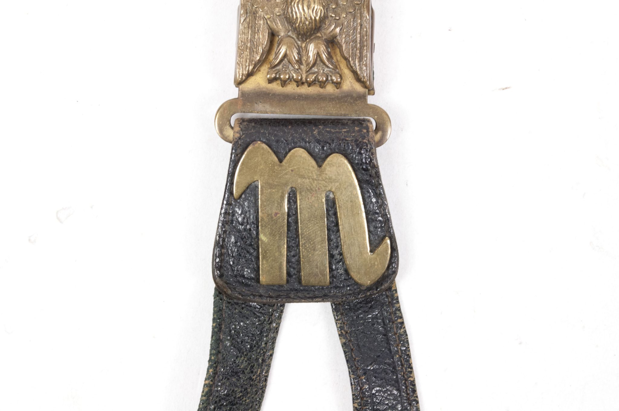 (Italy) MVSN Officers Dagger Model 1939 with leather hanger - Image 5