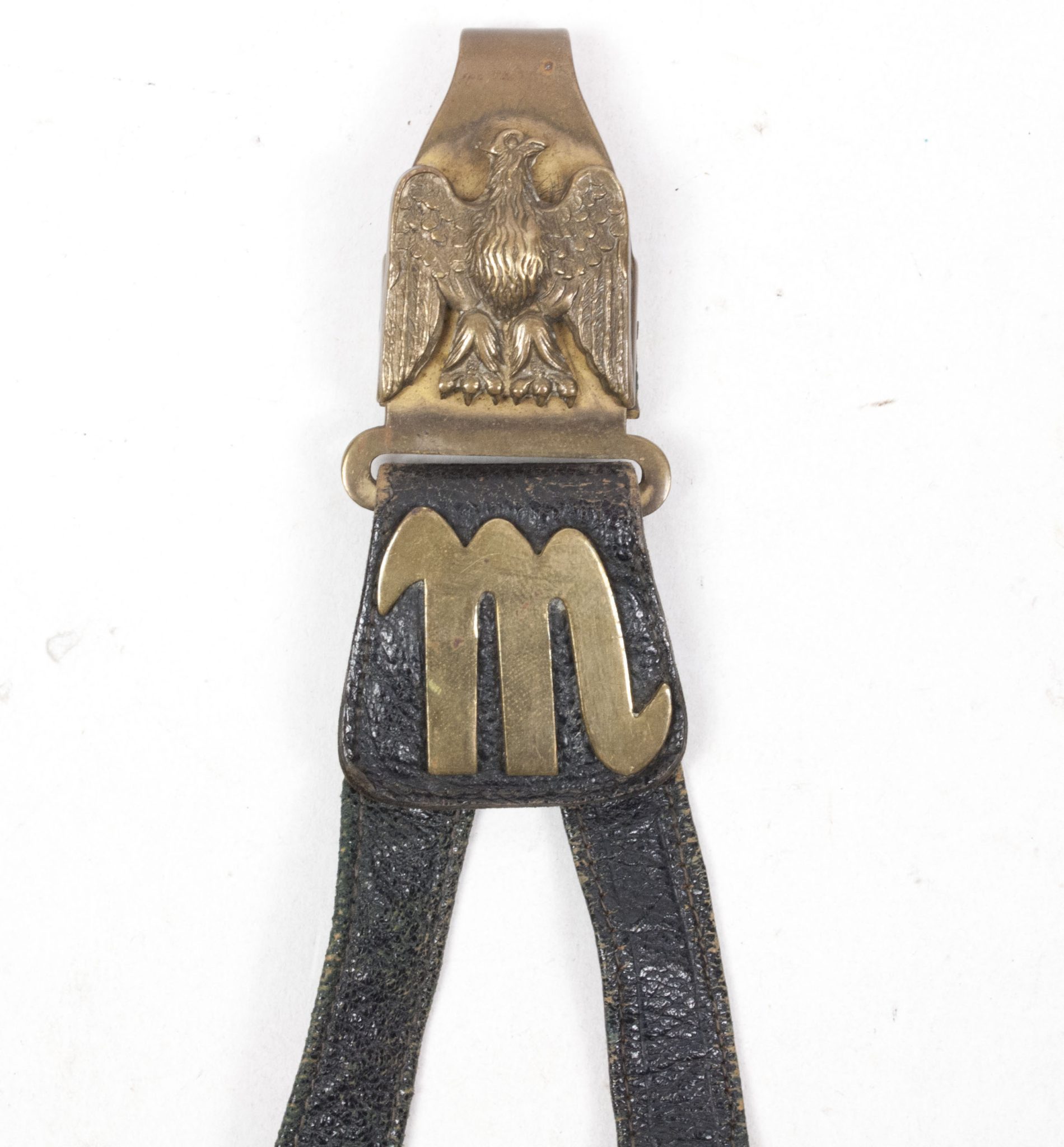 (Italy) MVSN Officers Dagger Model 1939 with leather hanger - Image 6