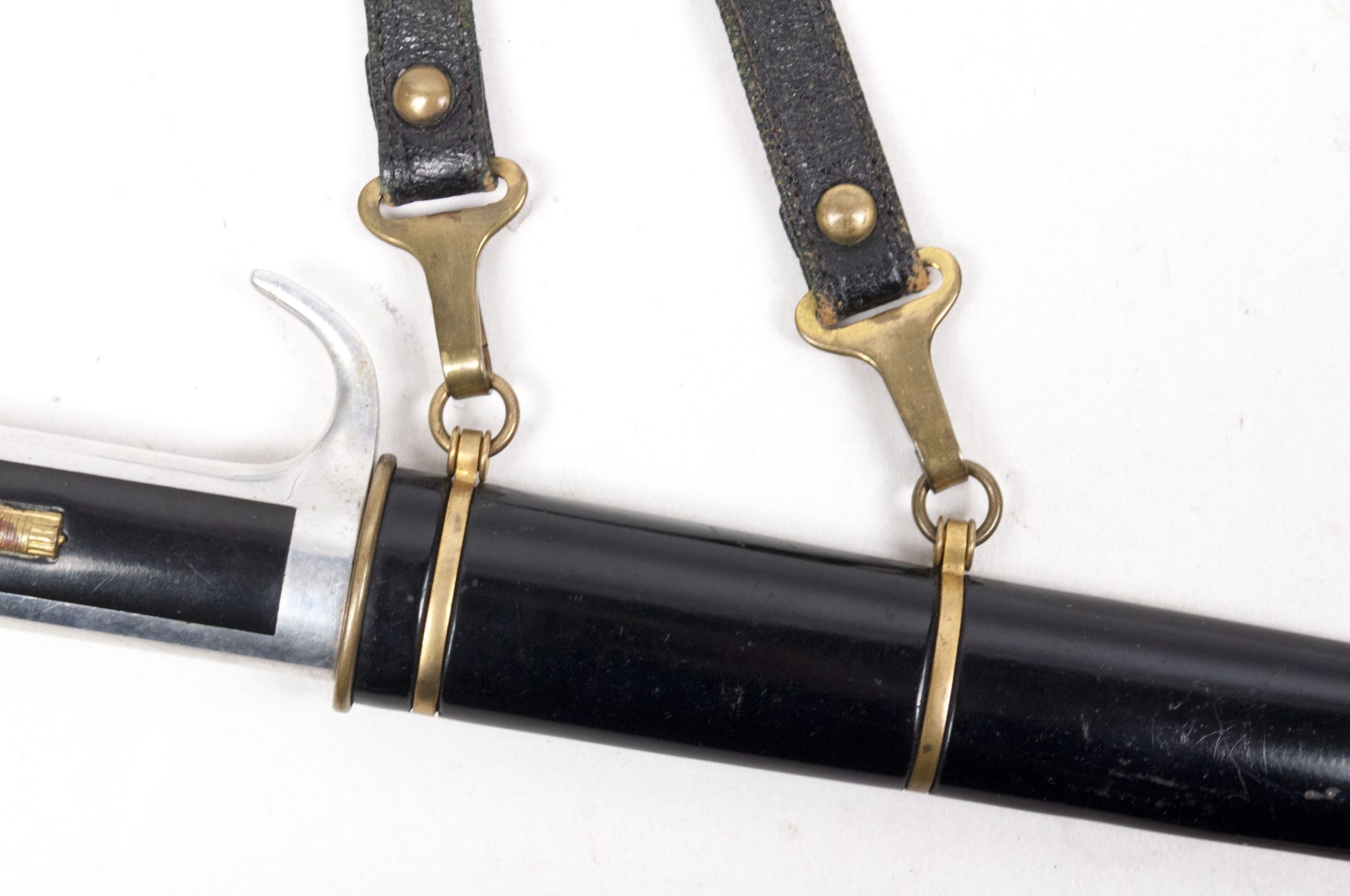 (Italy) MVSN Officers Dagger Model 1939 with leather hanger - Image 8