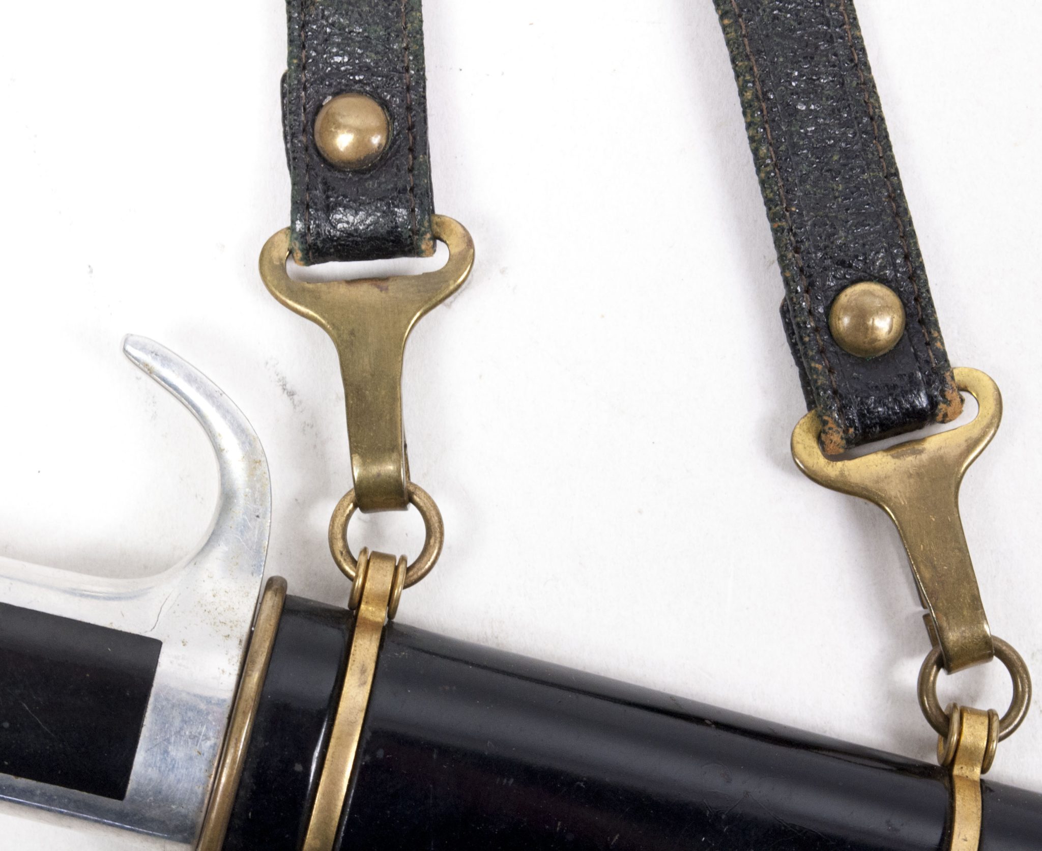 (Italy) MVSN Officers Dagger Model 1939 with leather hanger - Image 9