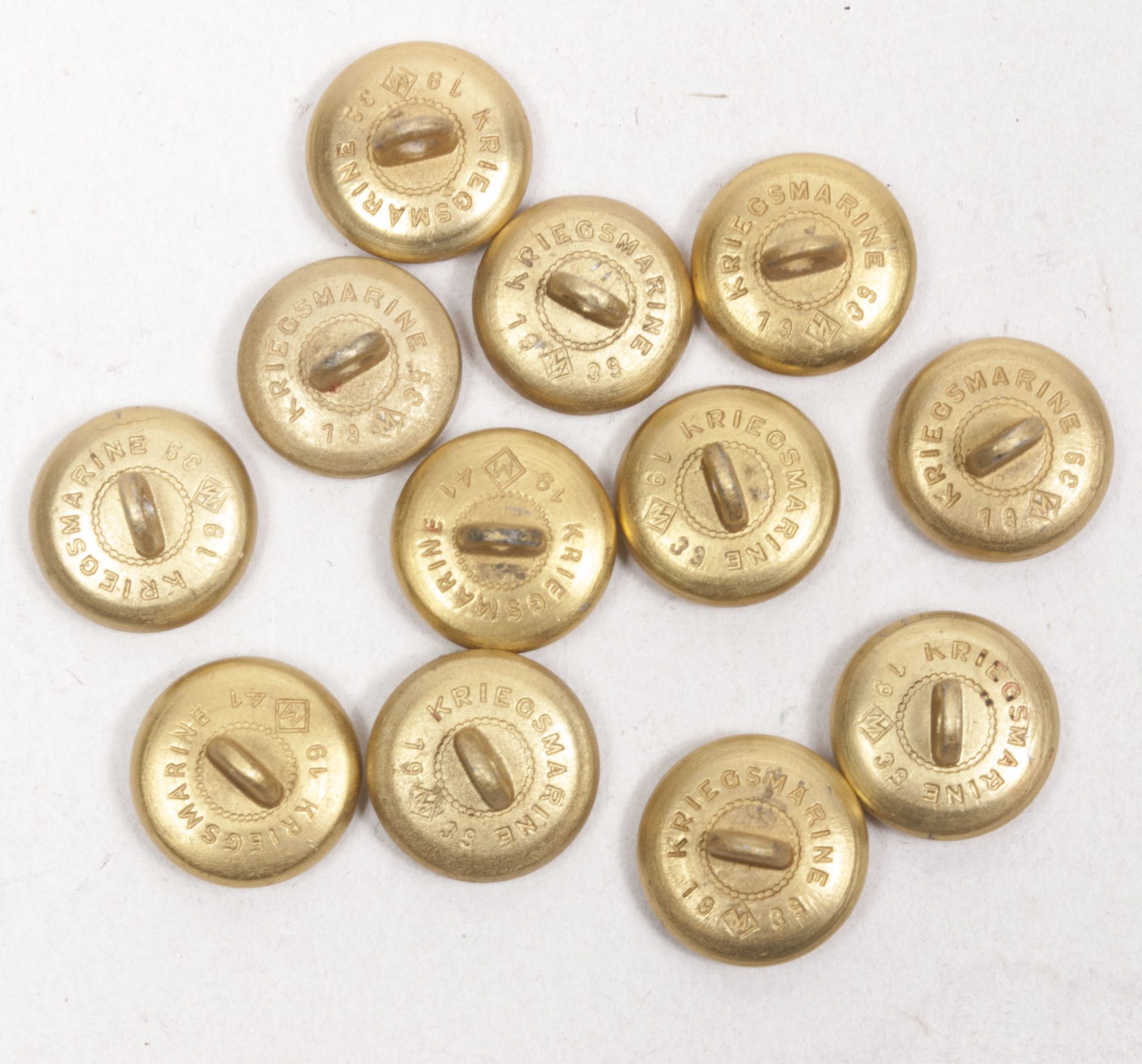 Kriegsmarine (KM) buttons 12x (small) (1) Kriegsmarine (KM) buttons 12x (small)