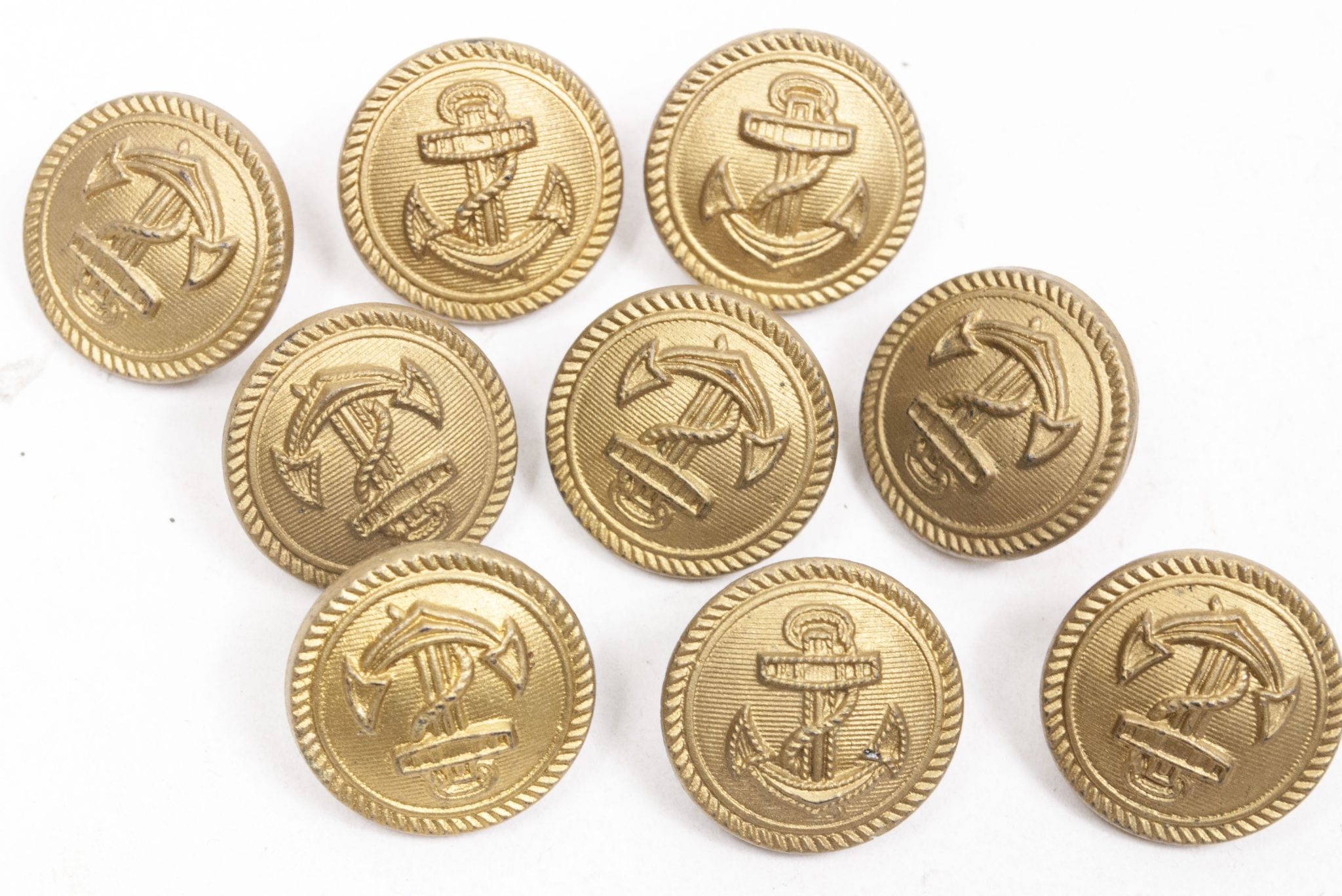 Kriegsmarine (KM) buttons 9x (medium) (2) Kriegsmarine (KM) buttons 9x (medium)