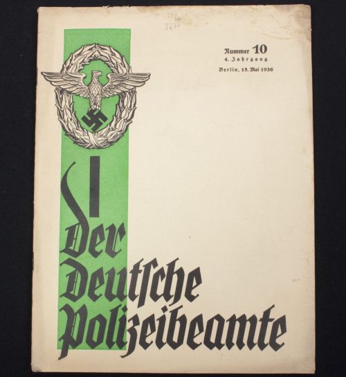(Magazine) Der deutsche Polizeibeamte Nummer 10. 4. Jahrgang