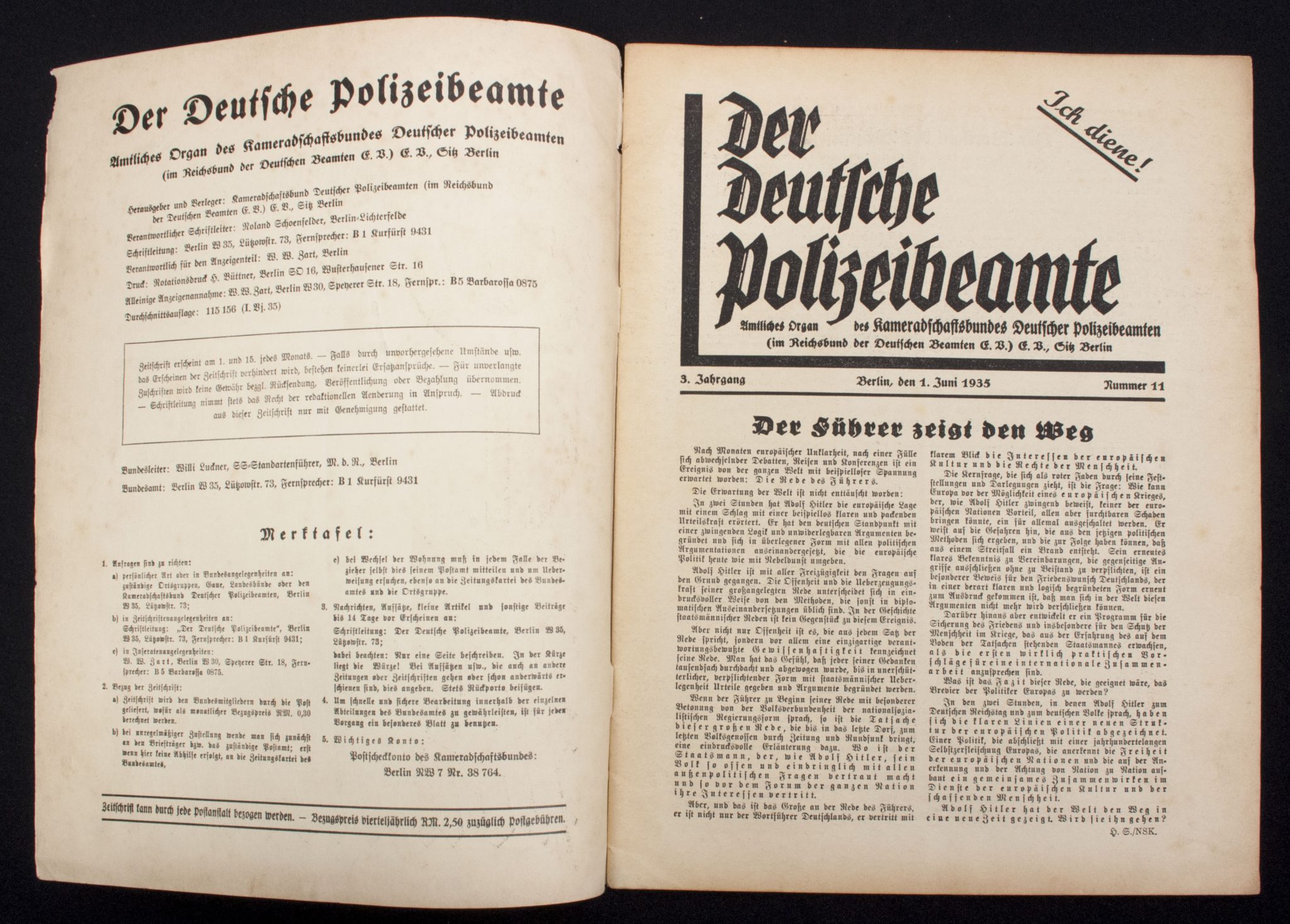 (Magazine) Der deutsche Polizeibeamte Nummer 11. 3. Jahrgang (2) (Magazine) Der deutsche Polizeibeamte Nummer 11. 3. Jahrgang