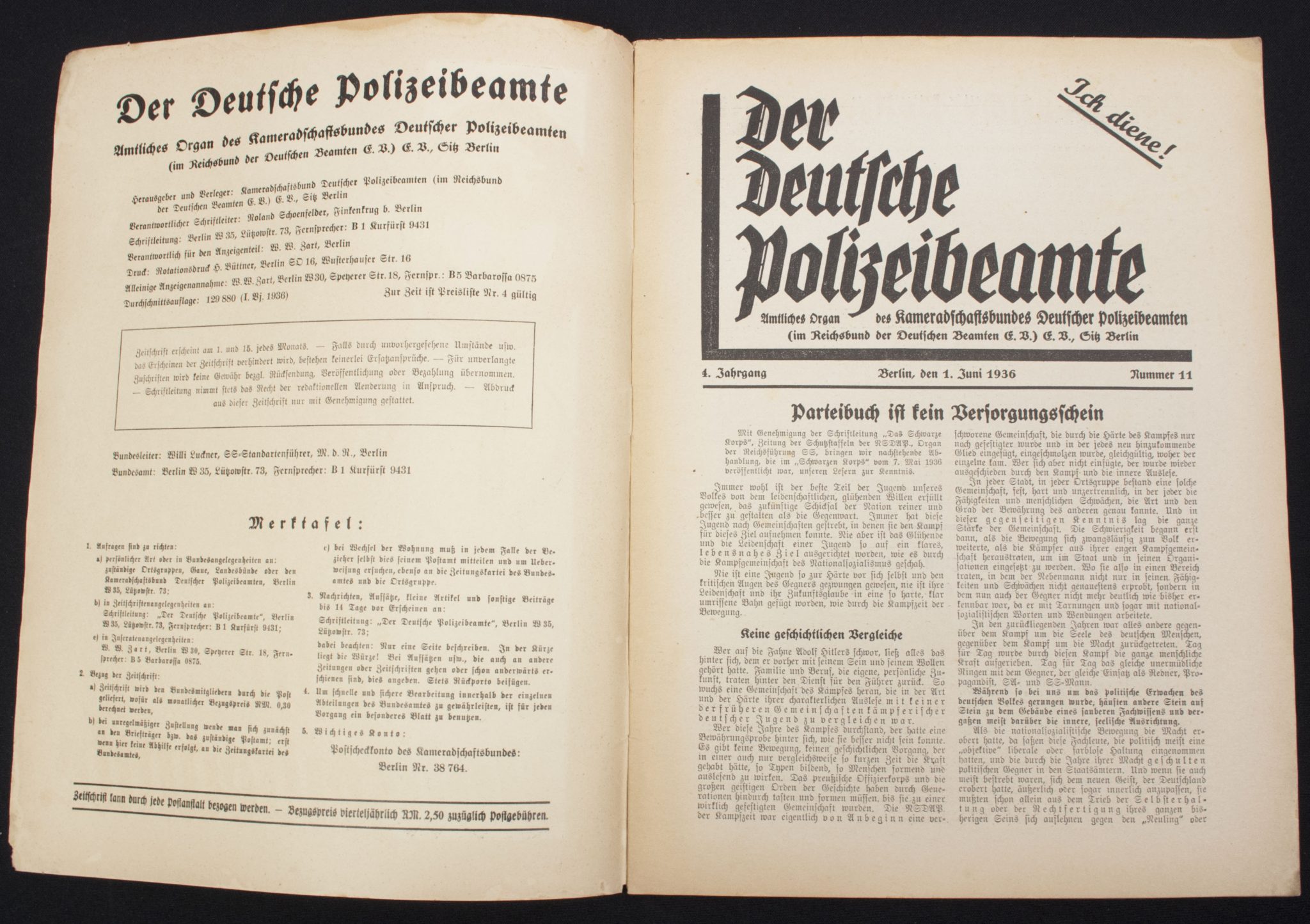 (Magazine) Der deutsche Polizeibeamte Nummer 11. 4. Jahrgang (2) (Magazine) Der deutsche Polizeibeamte Nummer 11. 4. Jahrgang