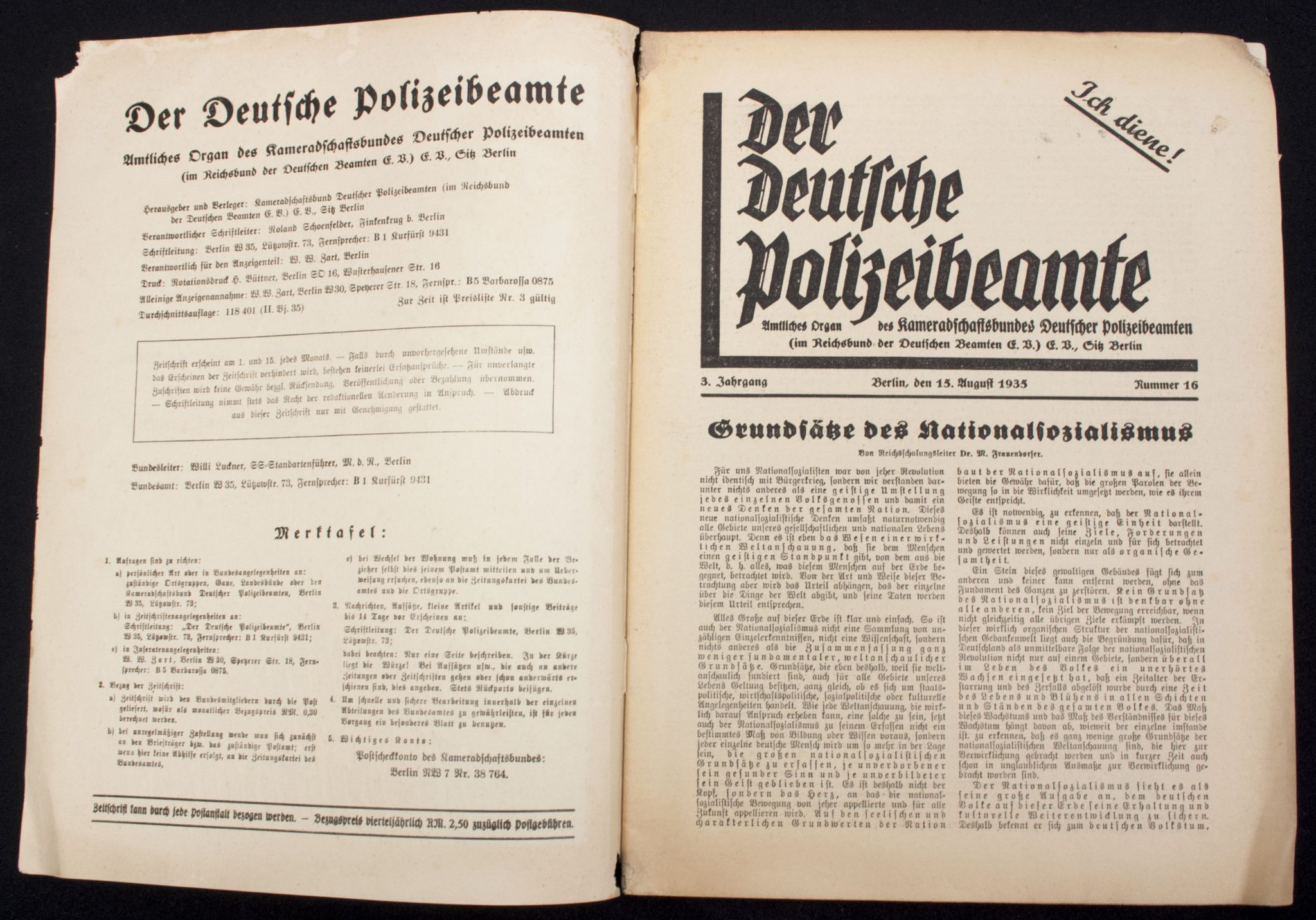 (Magazine) Der deutsche Polizeibeamte Nummer 16. 3. Jahrgang (2) (Magazine) Der deutsche Polizeibeamte Nummer 16. 3. Jahrgang