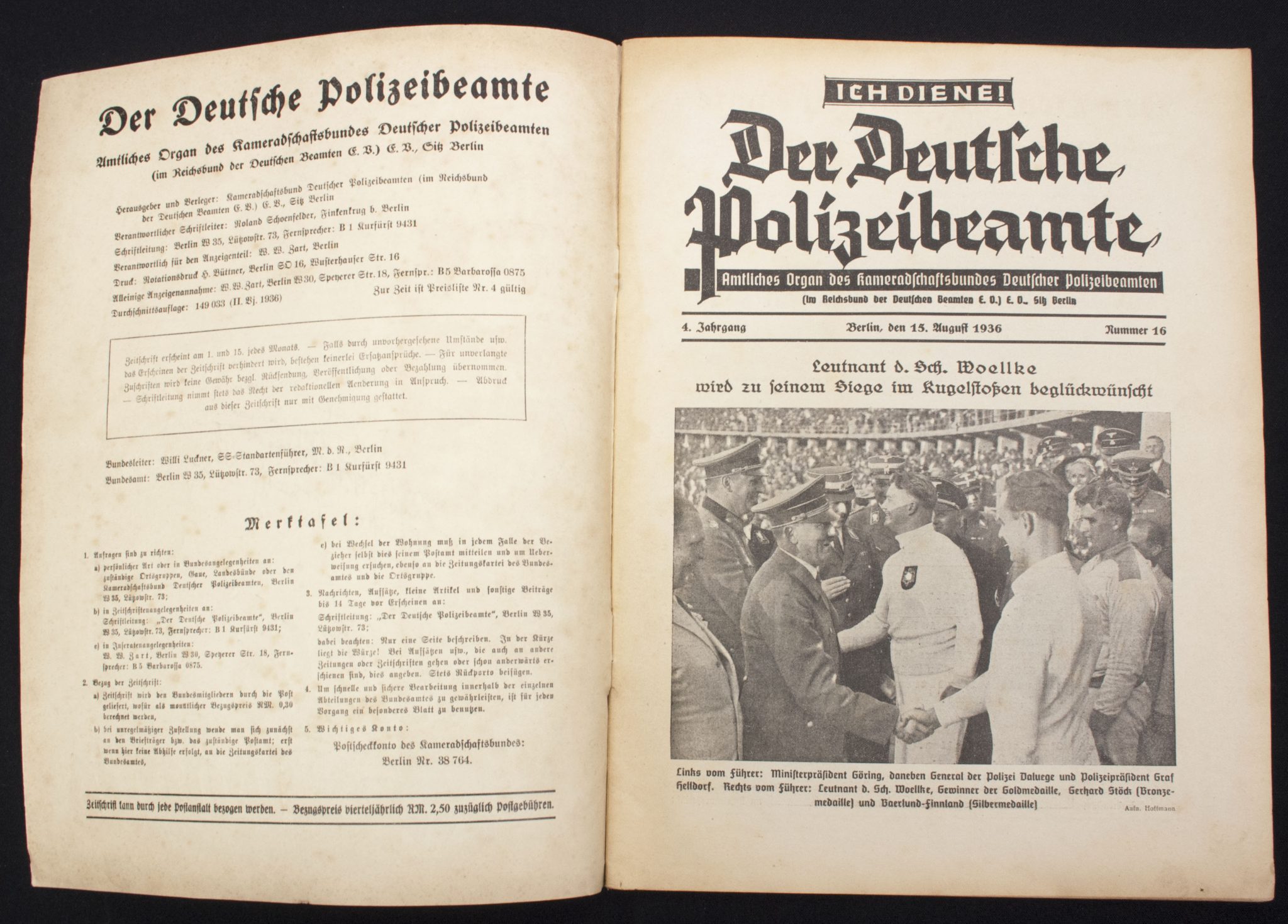 (Magazine) Der deutsche Polizeibeamte Nummer 16. 4. Jahrgang (2) (Magazine) Der deutsche Polizeibeamte Nummer 16. 4. Jahrgang